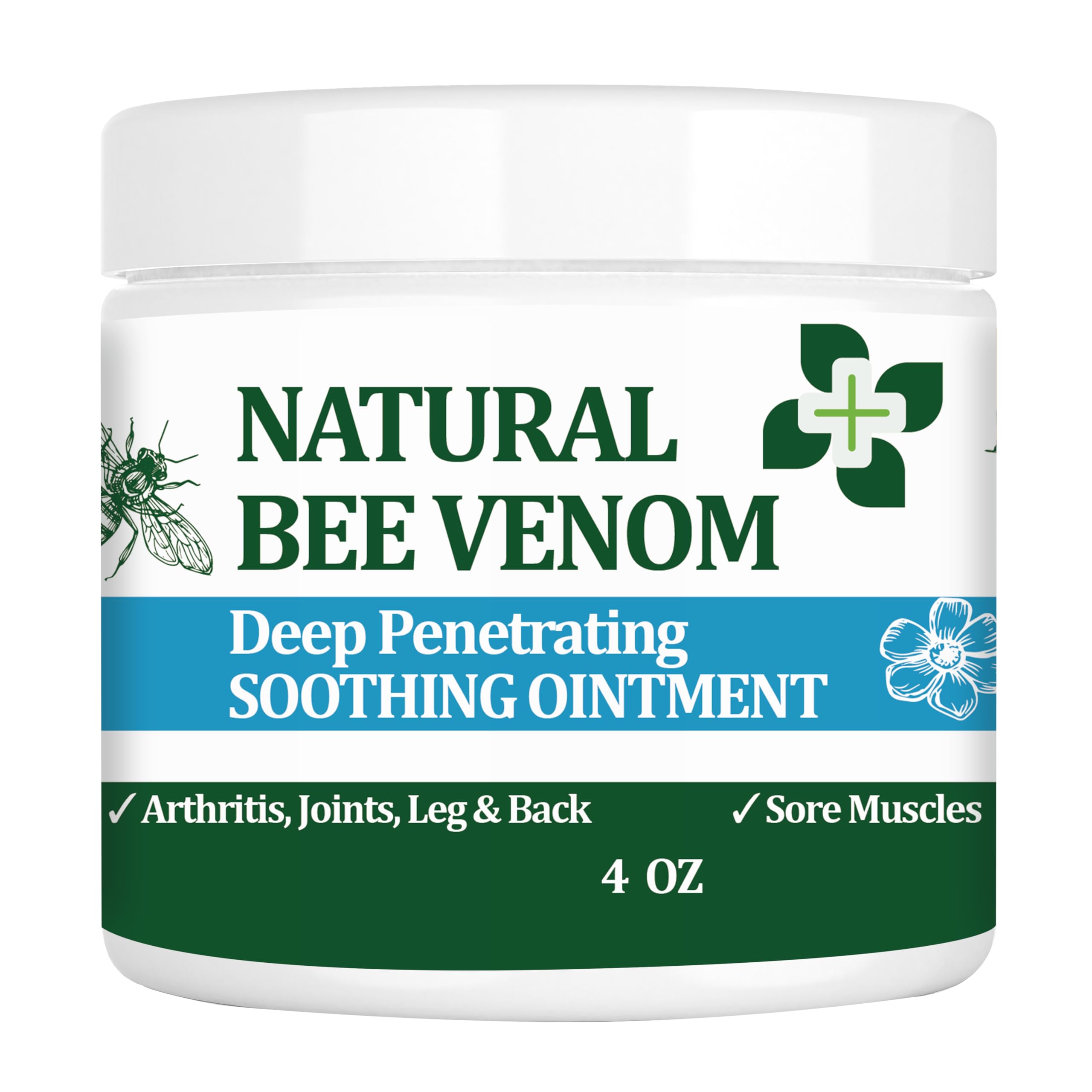 PIBIOOMAP Natural Bee Venom Joint & Muscle & Bone Release Oniment - Homeopathic Remedy - Fast Acting Release for Back, Neck, Hand, Feet, Knee, Muscle, Shoulder, Nerve, Ankle, Foot PIBIOOMAP Au supplements