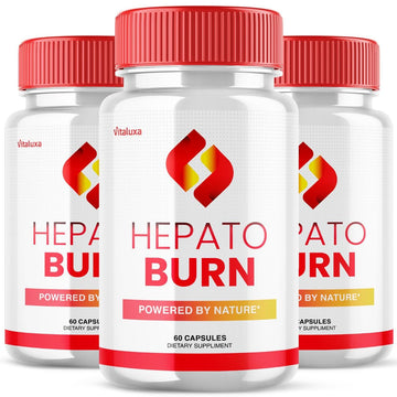 (3 Pack) Hepato Burn Capsules - HepatoBurn Supplement Pills Advanced Formula Wait Premium Blend All Natural Loss Support for Men Women, Hepataburn Reviews Maximum Strength Burner Health (180 Capsules) Vitaluxa Au supplements
