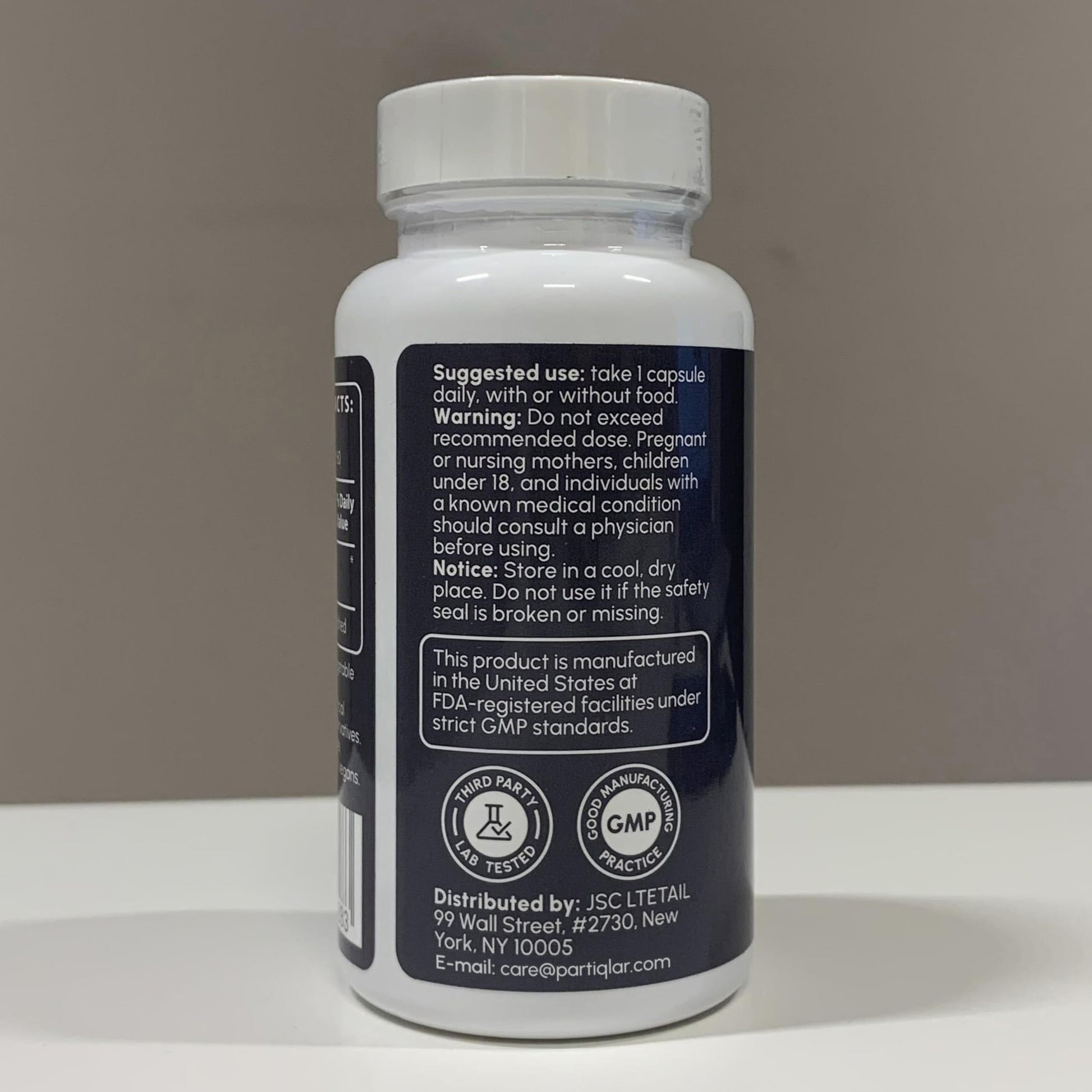 partiQlar Nicotinamide Riboside (NR) 500mg – NR Supplement for Cellular Health, Anti-Aging, Energy & Metabolism Support – 2-Month Supply (60 Capsules) partiQlar Au supplements