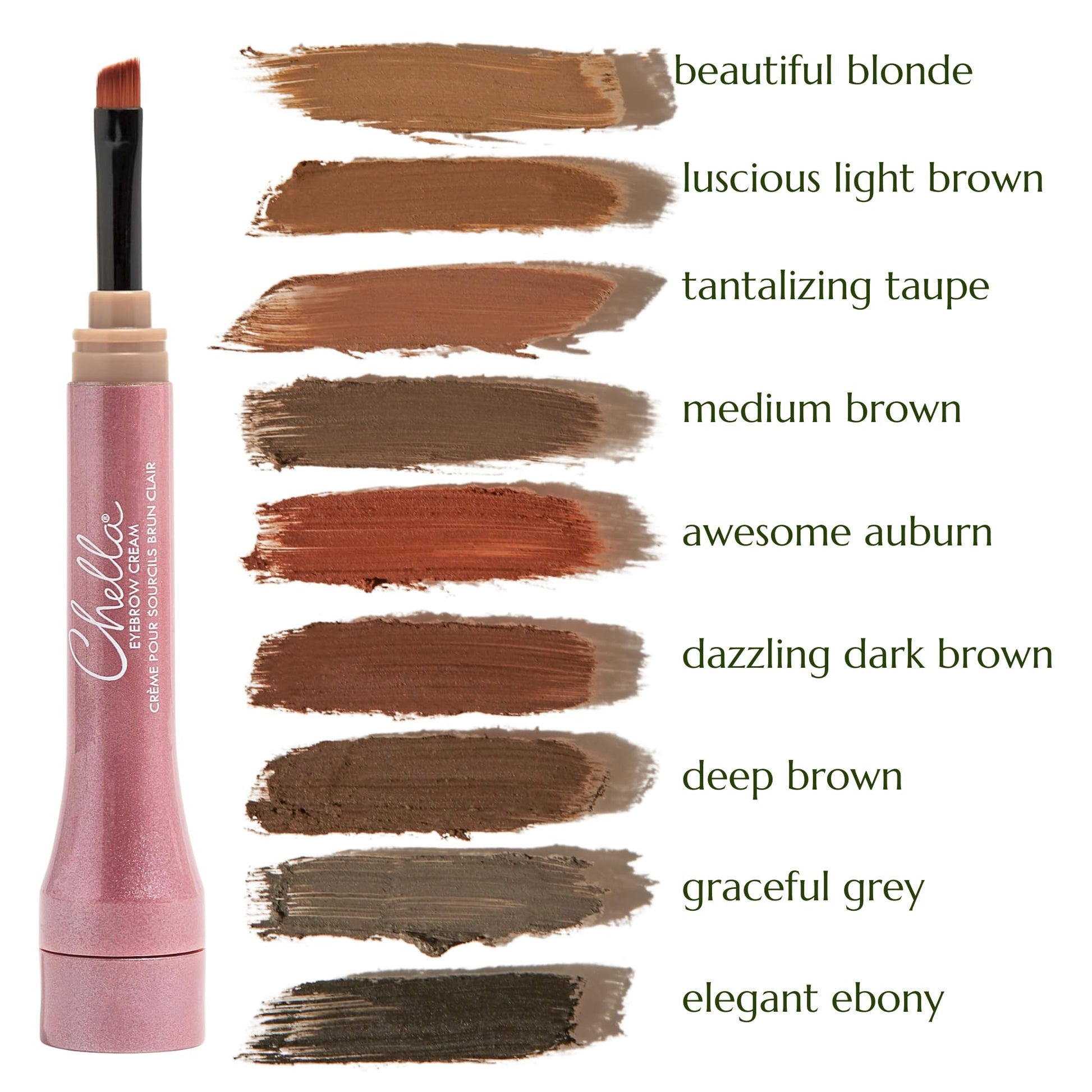 Chella Eyebrow Cream, Tantalizing Taupe - Vegan, Cruelty Free, Paraben Free, Gluten Free Eyebrow Pomade Makeup - Long Wearing, Velvet Consistency, Water Proof Chella Au supplements