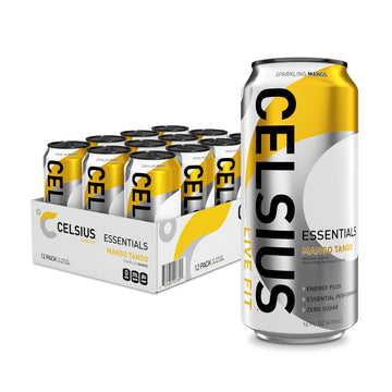 CELSIUS ESSENTIALS, Sparkling Mango Tango, Performance Energy Drink 16 Fl Oz CELSIUS Au supplements