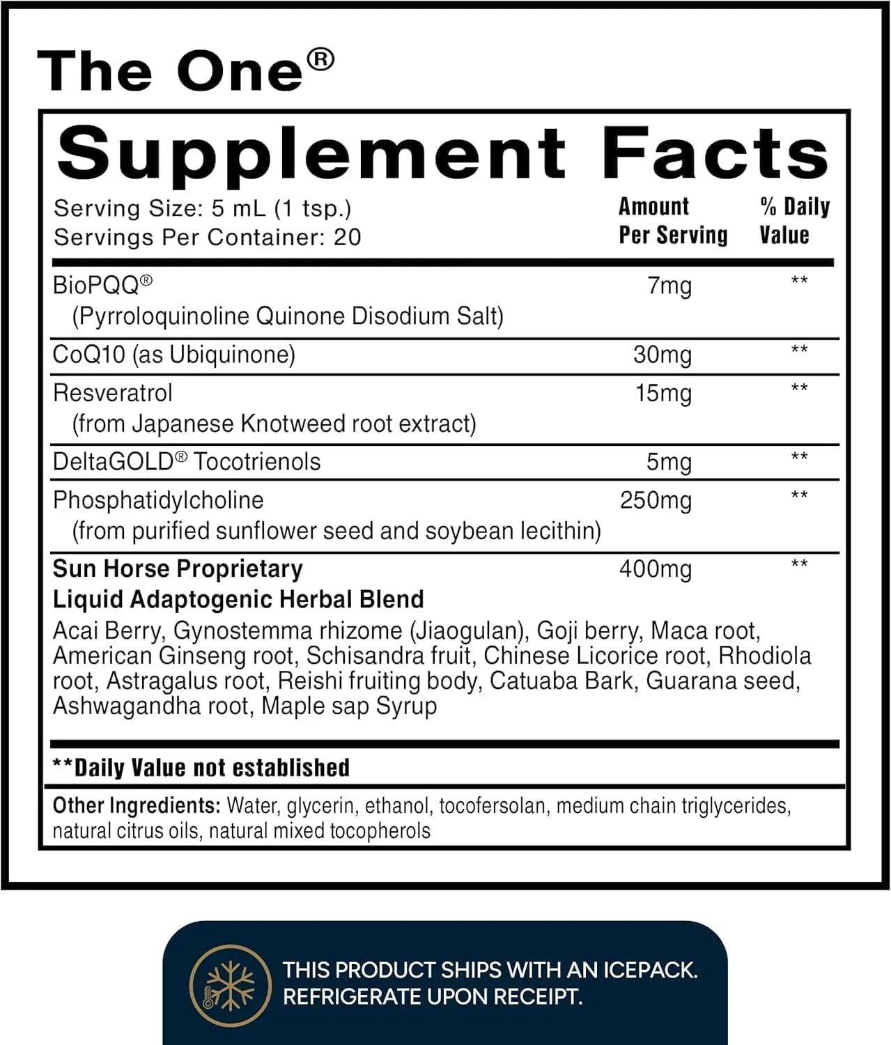 Quicksilver Scientific The ONE Mitochondrial Elixir - Mitochondria Supplement to Support Cellular Health with Phosphatidylcholine, Resveratrol, Reishi Mushroom & CoQ10 Liquid (3.38 Fl oz / 100ml) Quicksilver Scientific Au supplements