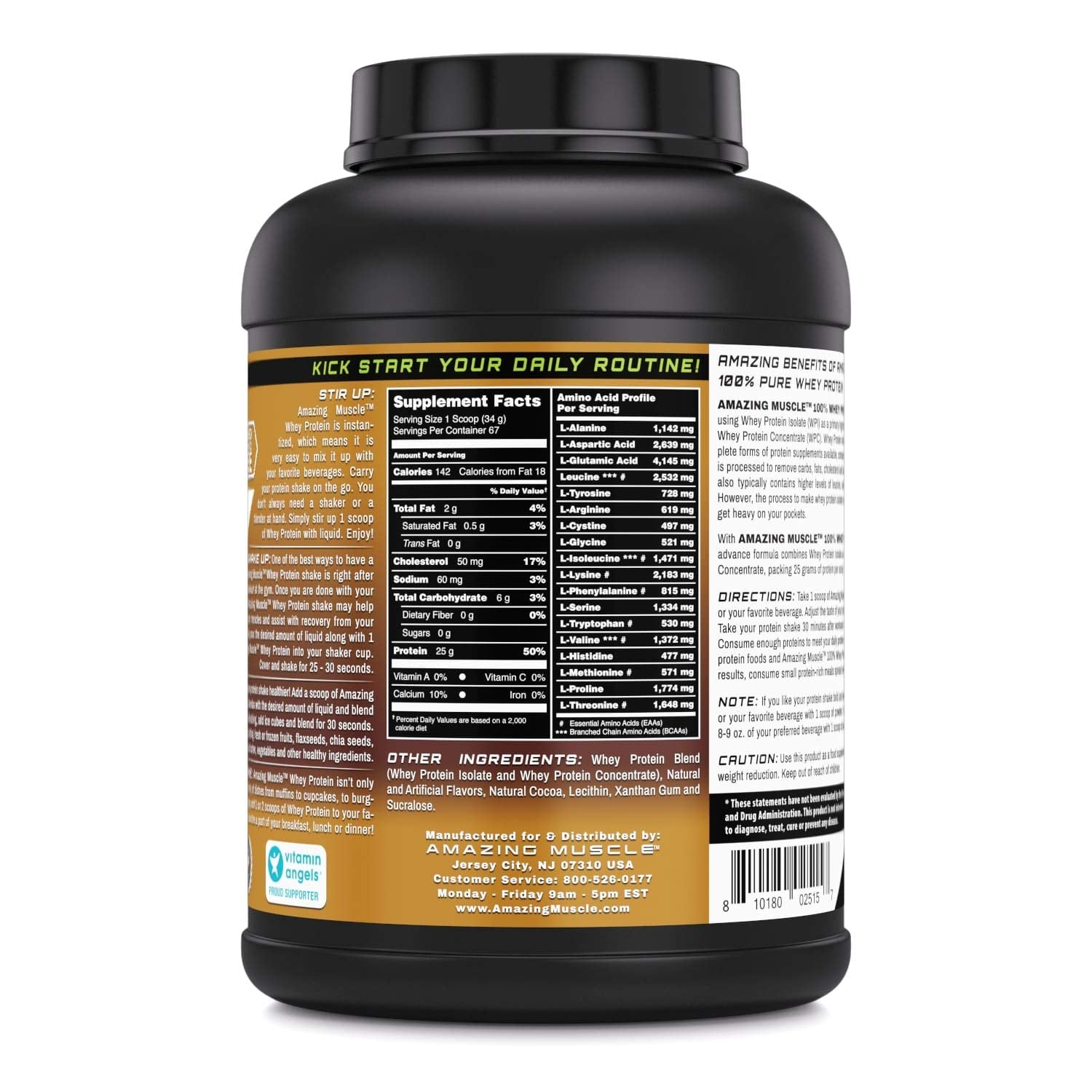 Amazing Muscle 100% Whey Protein Powder *Advanced Formula with Whey Protein Amazing Nutrition Au supplements