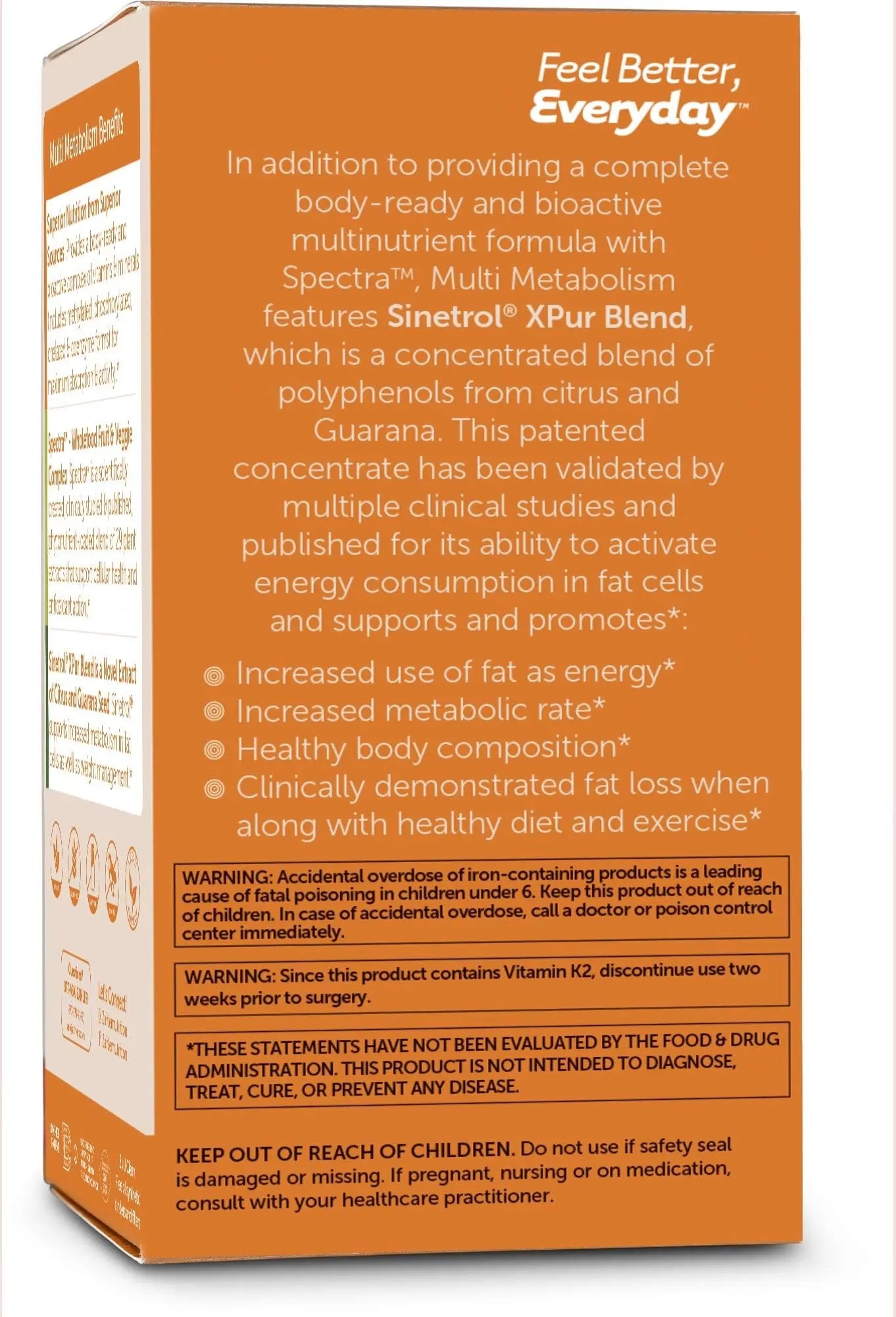 Zahler Multivitamin Metabolism + Weight Management Support for Women and Men with Iron, Certified Kosher, 60 Capsules Zahler Au supplements