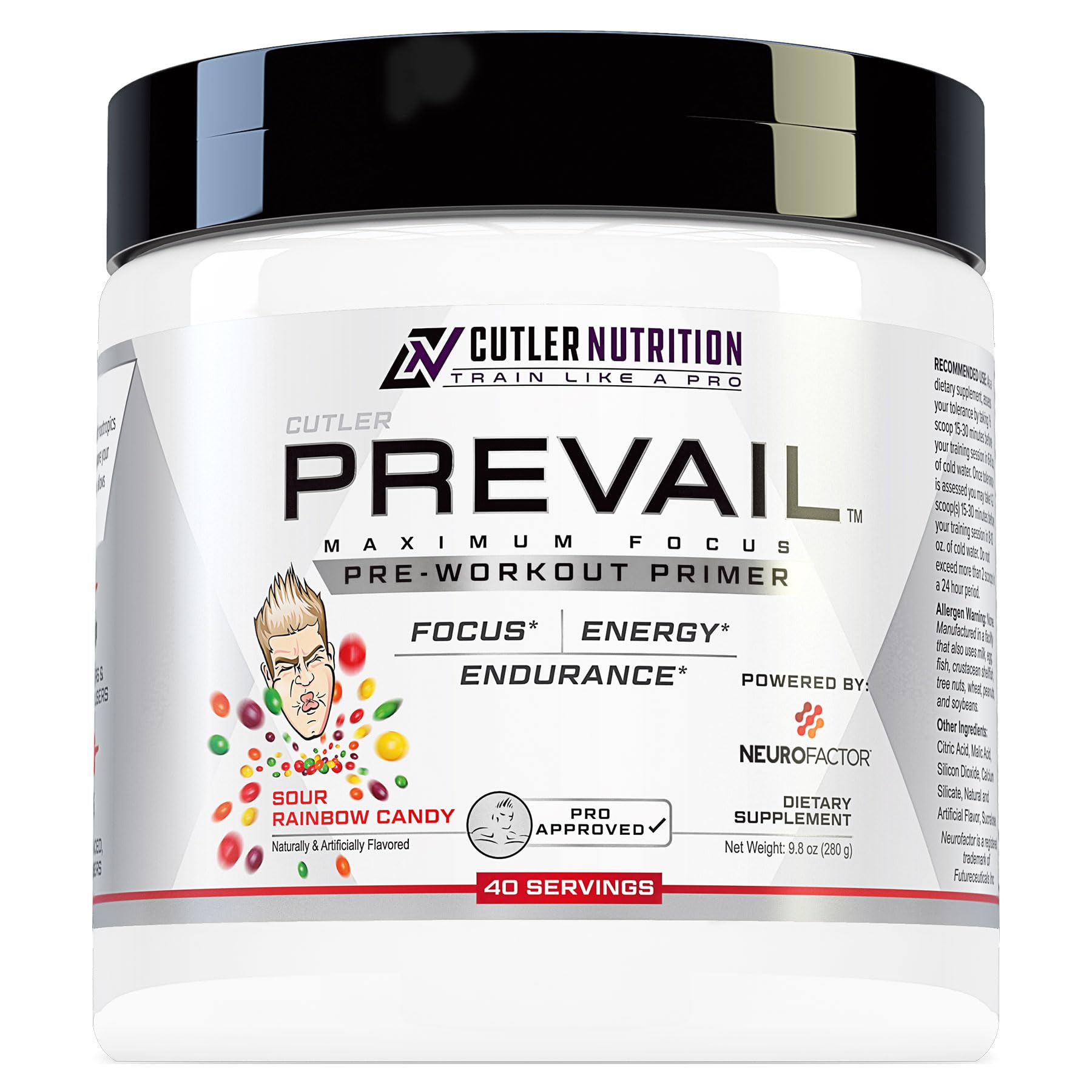 Prevail Pre Workout Powder with Nootropics: Pre-Workout Drink for Men and Women Cutler Nutrition Au supplements
