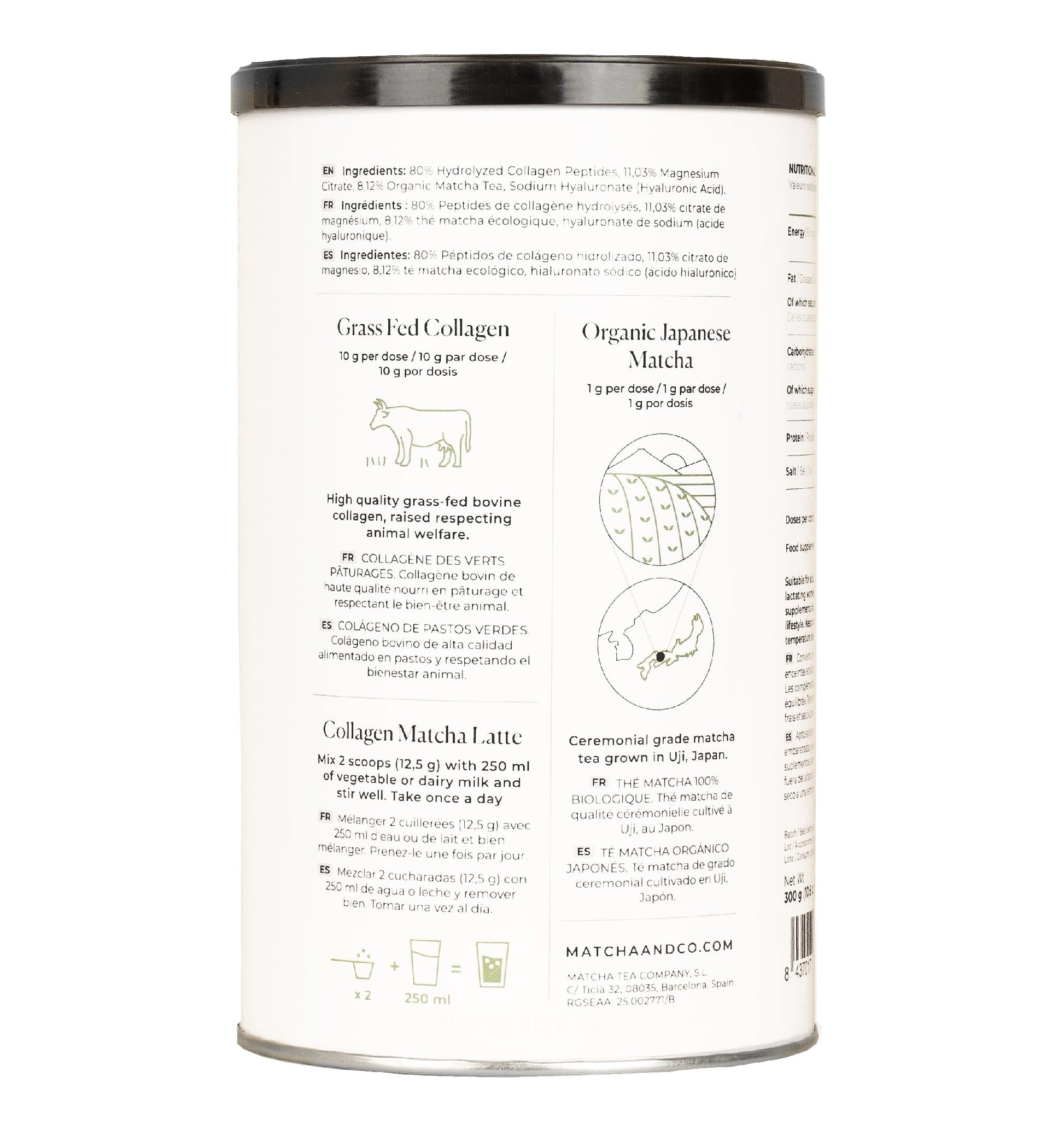 Collagen with Magnesium, Matcha Tea and Hyaluronic Acid. Joints, skin and nails Matcha & CO Au supplements