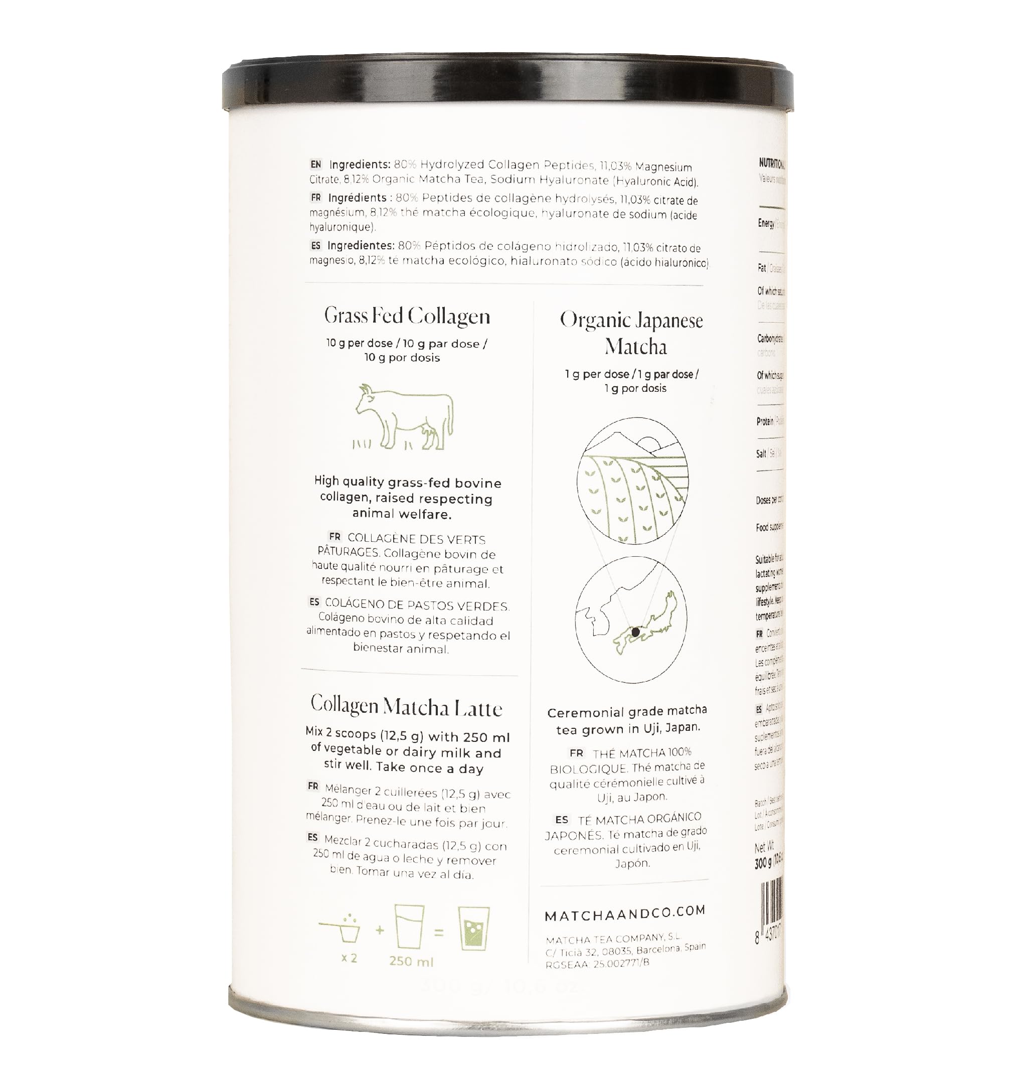 Collagen with Magnesium, Matcha Tea and Hyaluronic Acid. Joints, skin and nails Matcha & CO Au supplements
