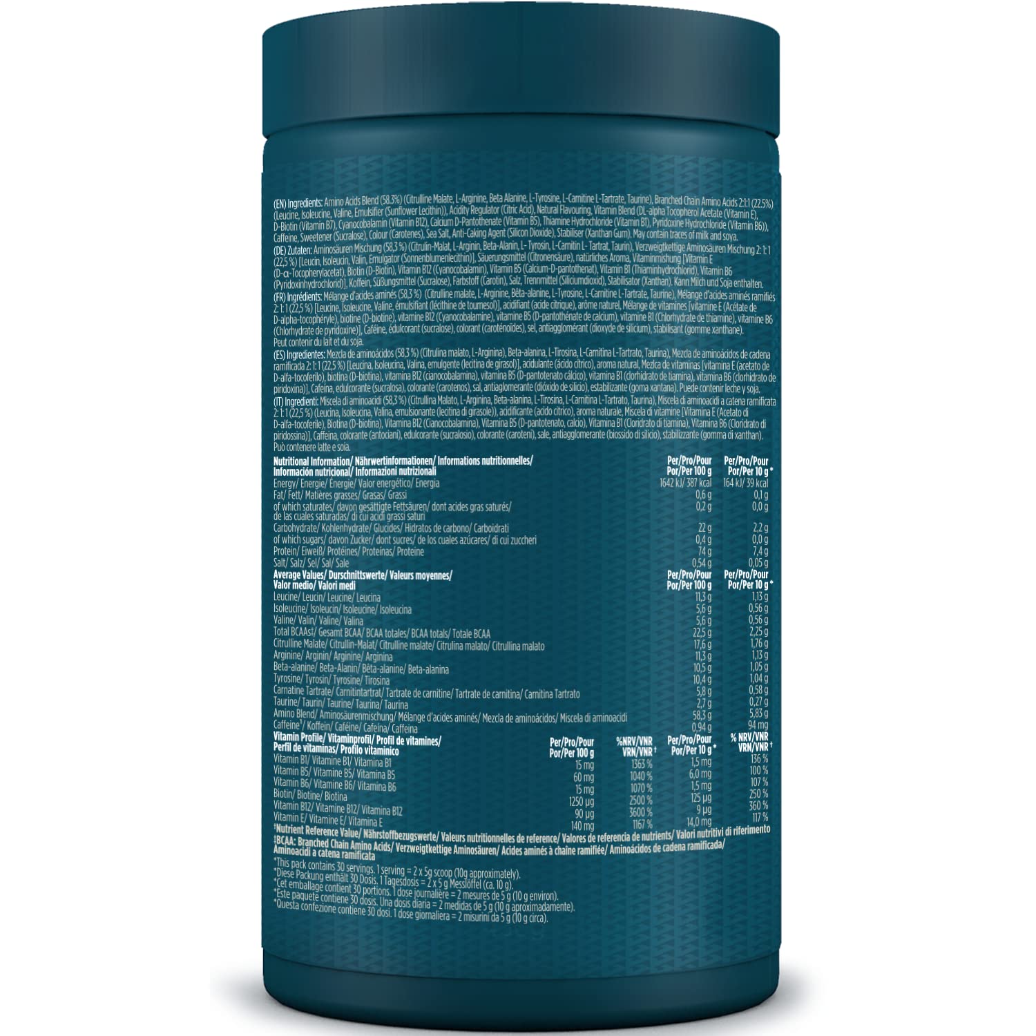 Kinetica PreFuel, Pre Workout, 5.7g Amino Acids & 2.2g BCAA's per Serving, 30 Servings Kinetica Au supplements