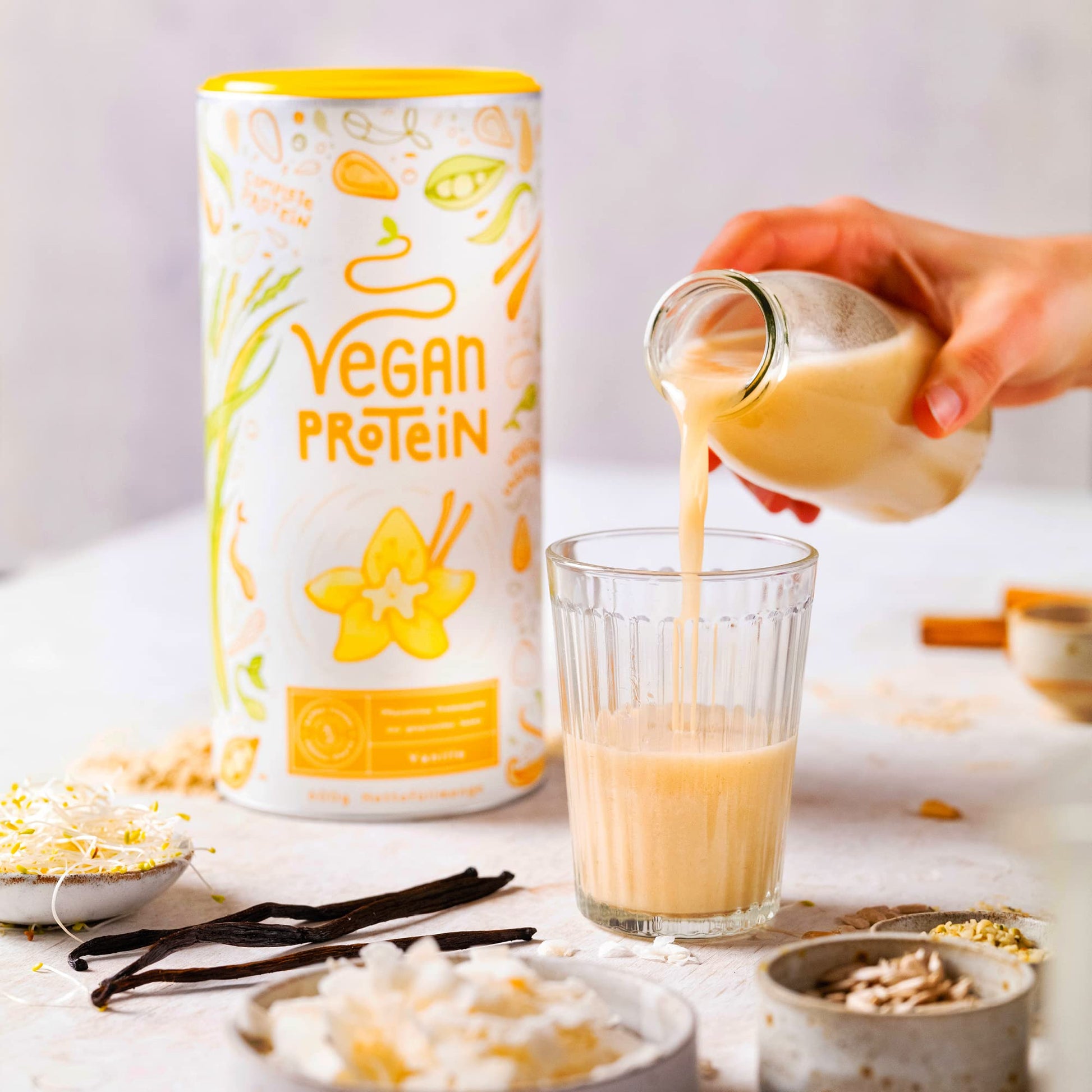 Vegan Protein Powder Vanilla - 1.2kg(80 servings) - 100% Plant Based Protein Powders Alpha Foods Au supplements