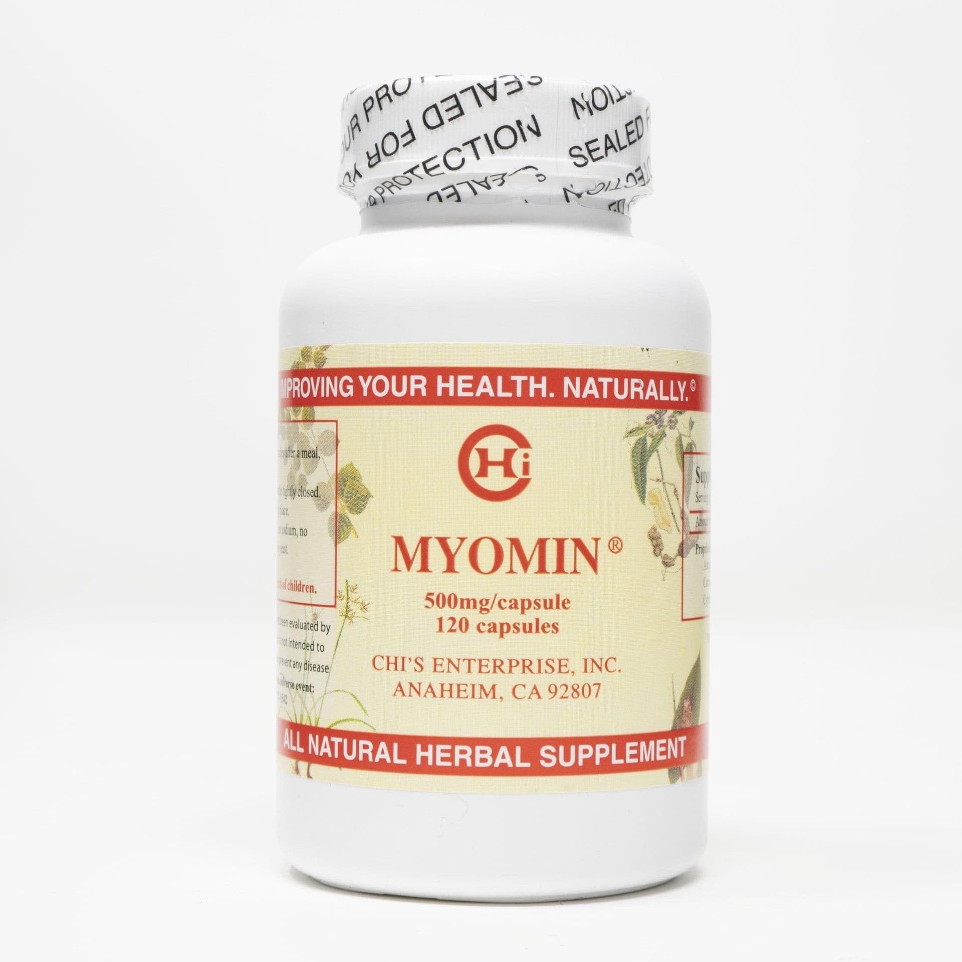 Chi's Enterprise 120 Piece Myomin Promotes Healthy Hormone Levels 500mg Capsules Chi's Enterprise Au supplements