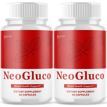 (2 Pack) NeoGluco Capsules, Official NeoGluco Glycogen Support Pills with All Natural Ingredients, Advanced Formula Health Supplement with Max Strength Premium Vitamins for Women & Men (120 Capsules) Syvor Au supplements