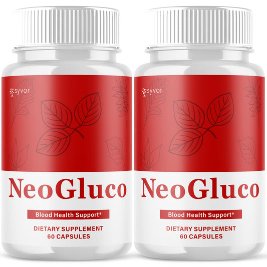 (2 Pack) NeoGluco Capsules, Official NeoGluco Glycogen Support Pills with All Natural Ingredients, Advanced Formula Health Supplement with Max Strength Premium Vitamins for Women & Men (120 Capsules) SyvorAu supplements