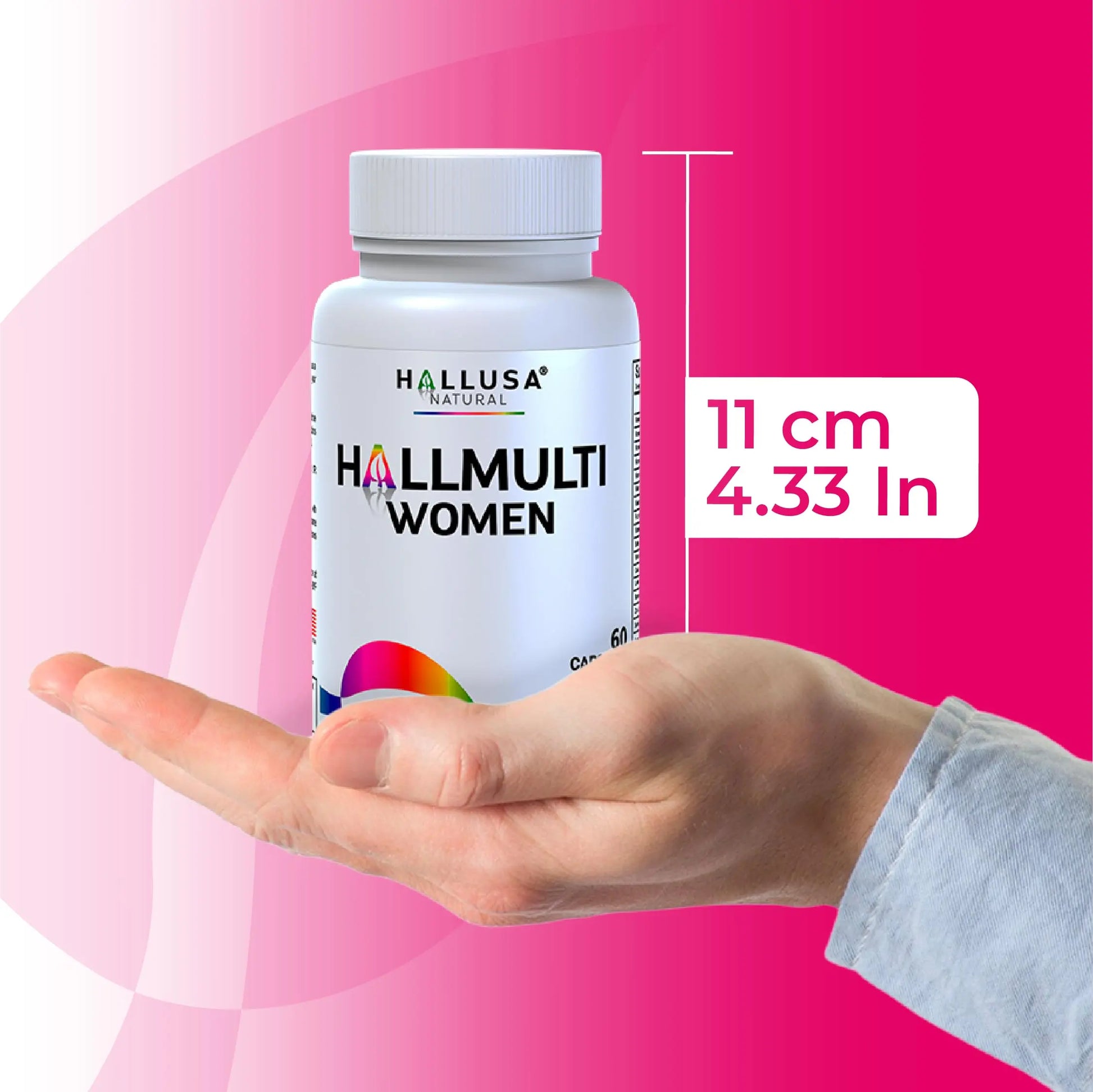 Women’s Multivitamin 18+ Vitamins & Minerals | Biotin, Folic Acid, Zinc, Calcium, Magnesium & Vitamin D | Hair, Skin & Nails Support, Energy Hallusa Natural Au supplements