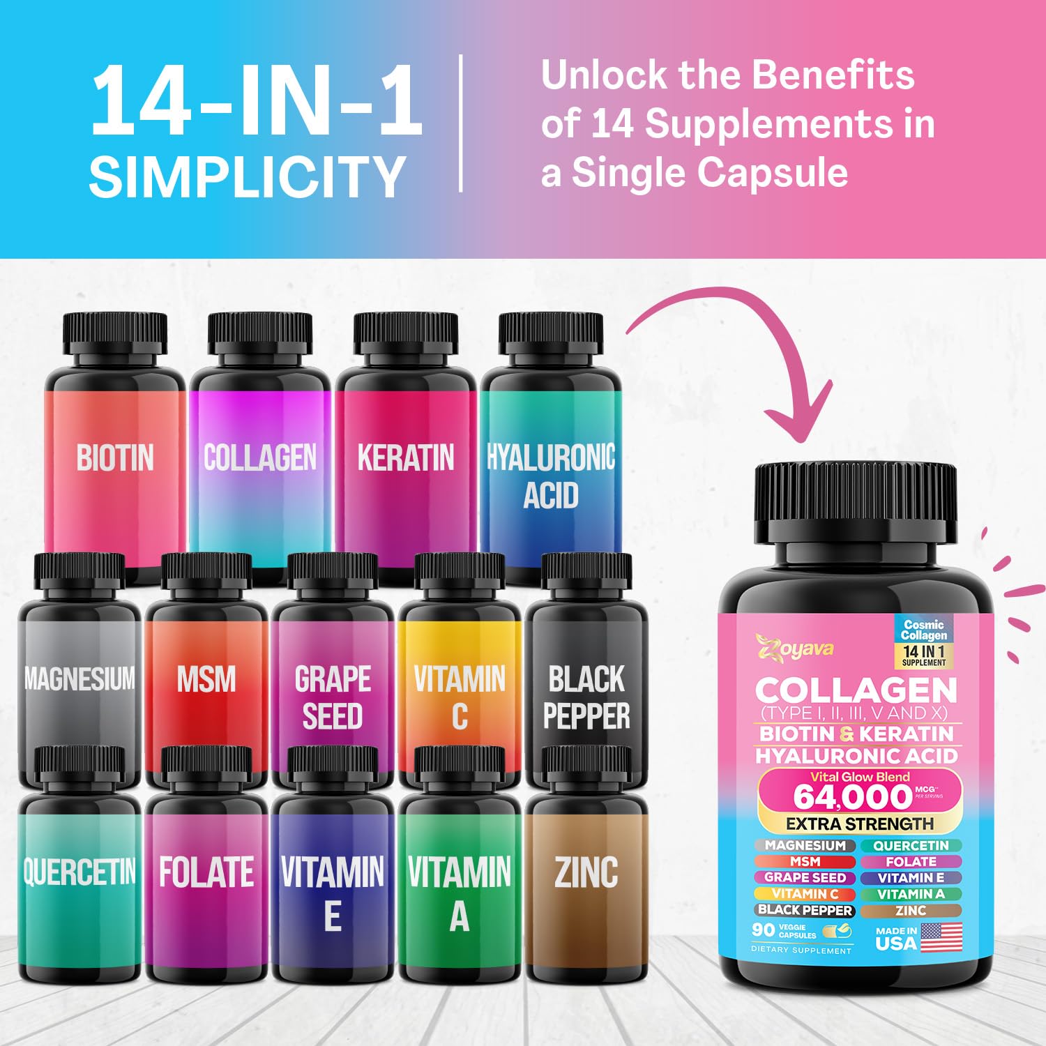Zoyava Sea Moss 16-in-1 and Collagen 14-in-1 Bundle Zoyava Au supplements