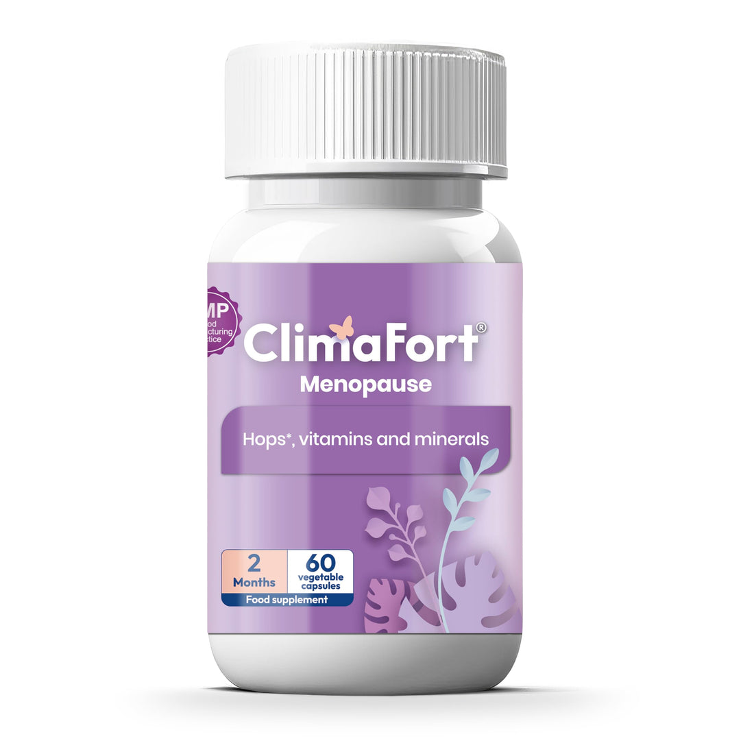 Climafort 60 Day Supply | Menopause Relief Pills | Natural Relief for Hot Flashes, Night Sweats, Mood Swings & Hormone Balance | Hops, Vitamins, and Minerals | 1 Capsule Daily Climafort uk supplements