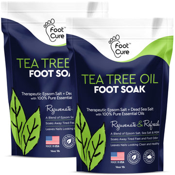 Tea Tree Oil Foot Soak with Epsom Salt - Best Toenail Fungus Treatment, Athletes FOOT CURE Au supplements