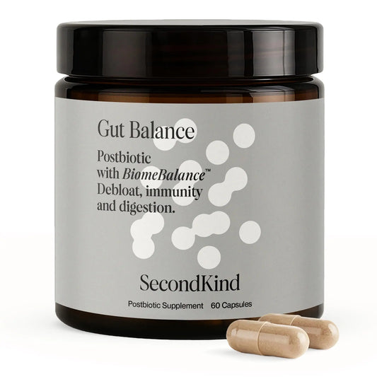Postbiotics Gut Health Supplement – Bloating Relief, Gut, Brain & Digestive Health - Microbiome & Immune Support with BiomeBalance™ - 1000x More Active Ingredients Than Pre & Probiotics – 60 Capsules SecondKindAU supplements