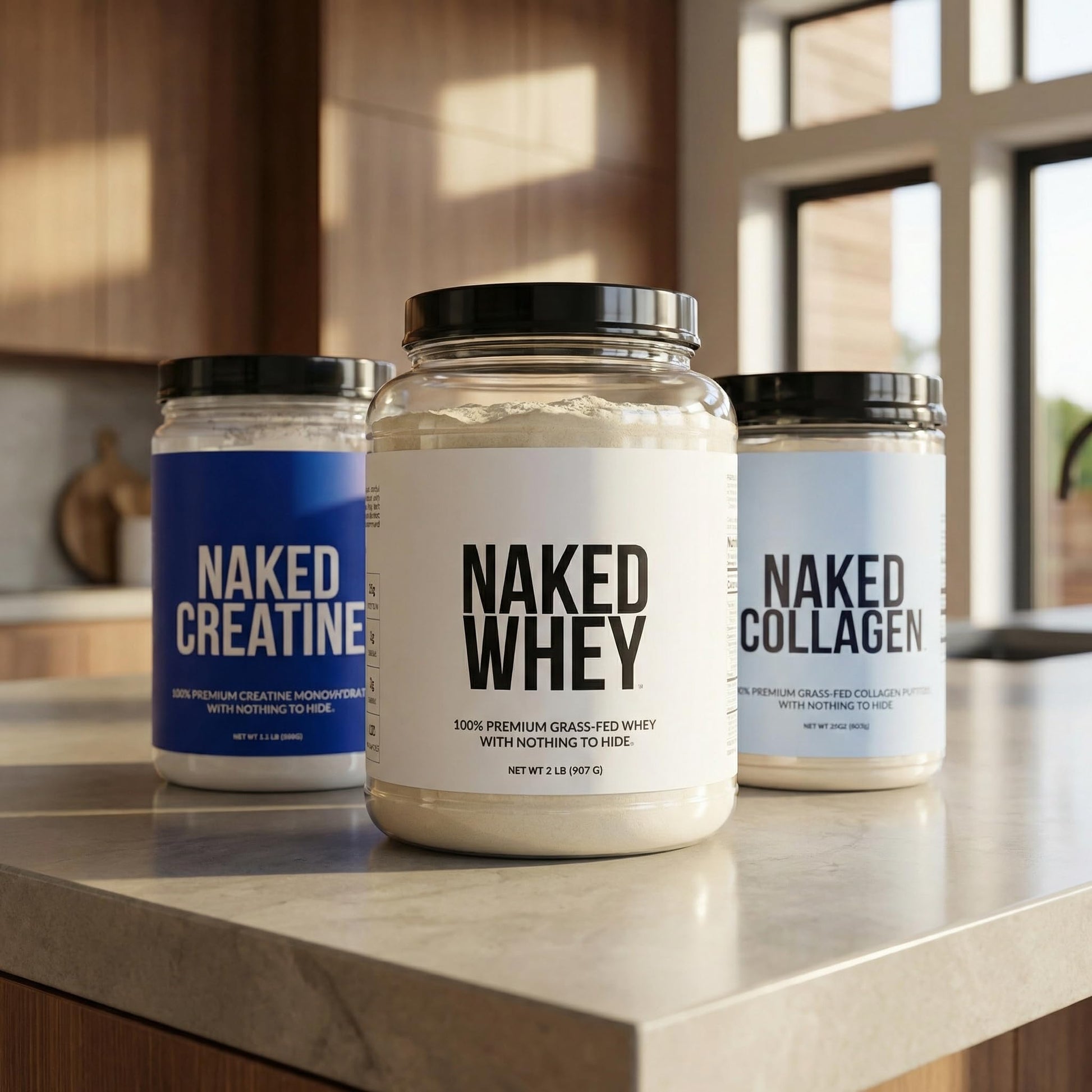NAKED Pure Micronized Creatine Monohydrate Powder - NSF Certified, Unflavored, 500g, 1.1lb Bulk - Vegan, Non-GMO, Gluten-Free, Soy-Free, No Fillers, Supports Muscle Growth & Strength - 100 Servings NAKED Au supplements