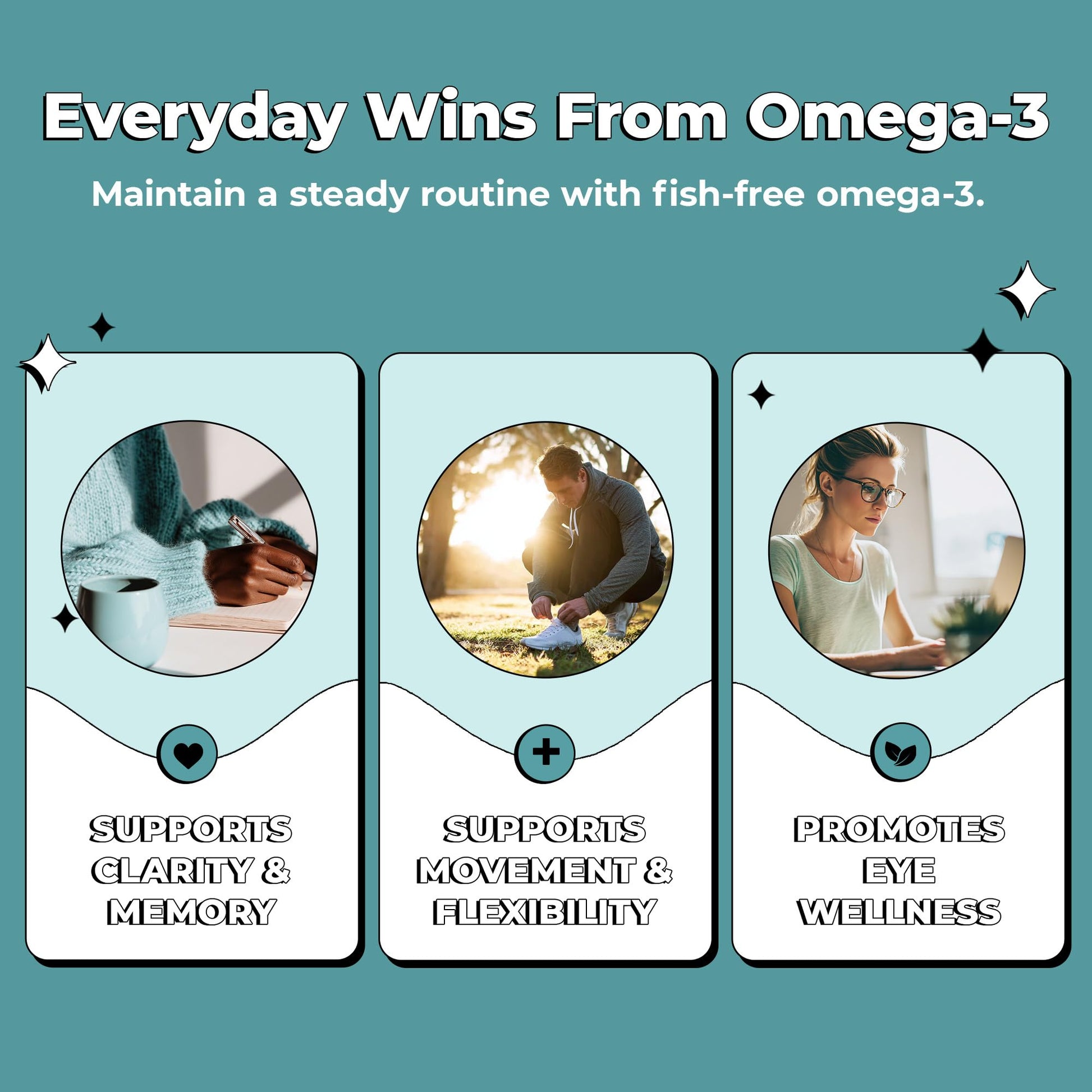 Future Kind Omega-3 Supplement for Clarity, Memory, and Mobility Comfort, 2 Months Supply of Citrus-Scented Softgels with EPA and DHA, Vegan Omega-3 Supplement from Algae, Carrageenan Free, 60 Count Future Kind Au supplements