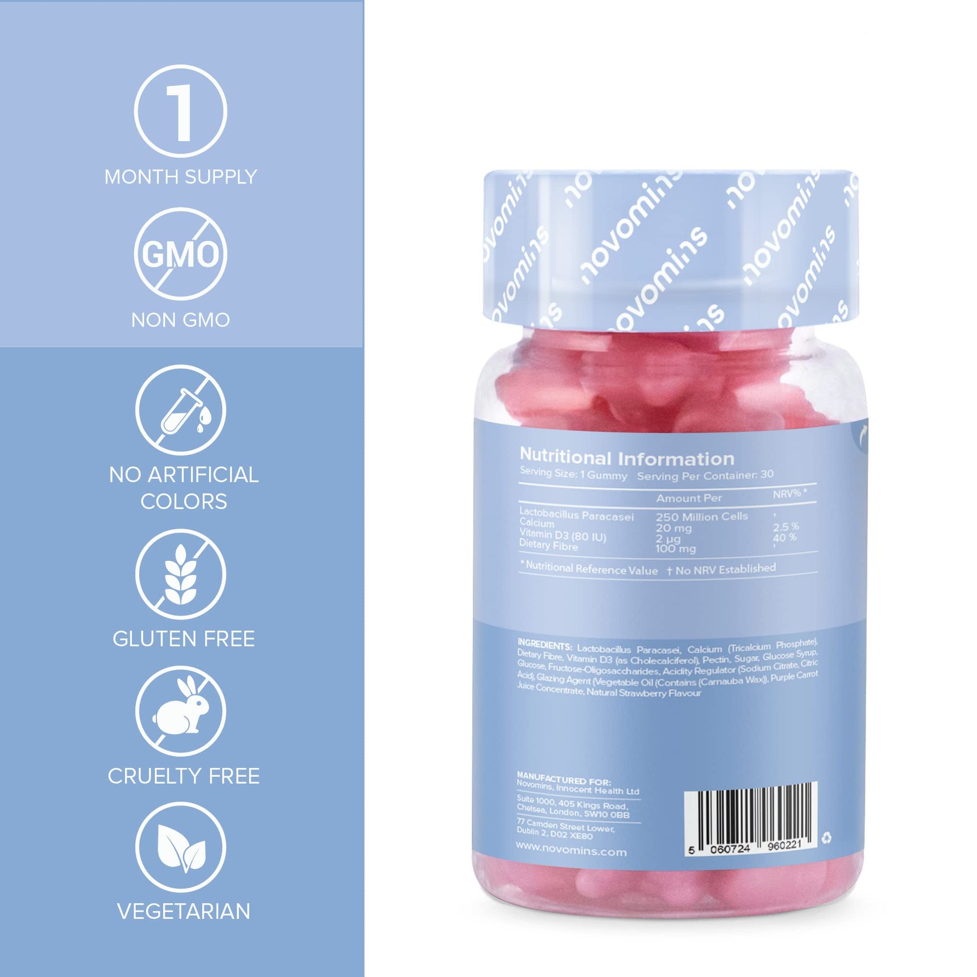 Kids Probiotic Gummies – Probiotics for Children – Kids Kind Tummy Gummies novomins Au supplements