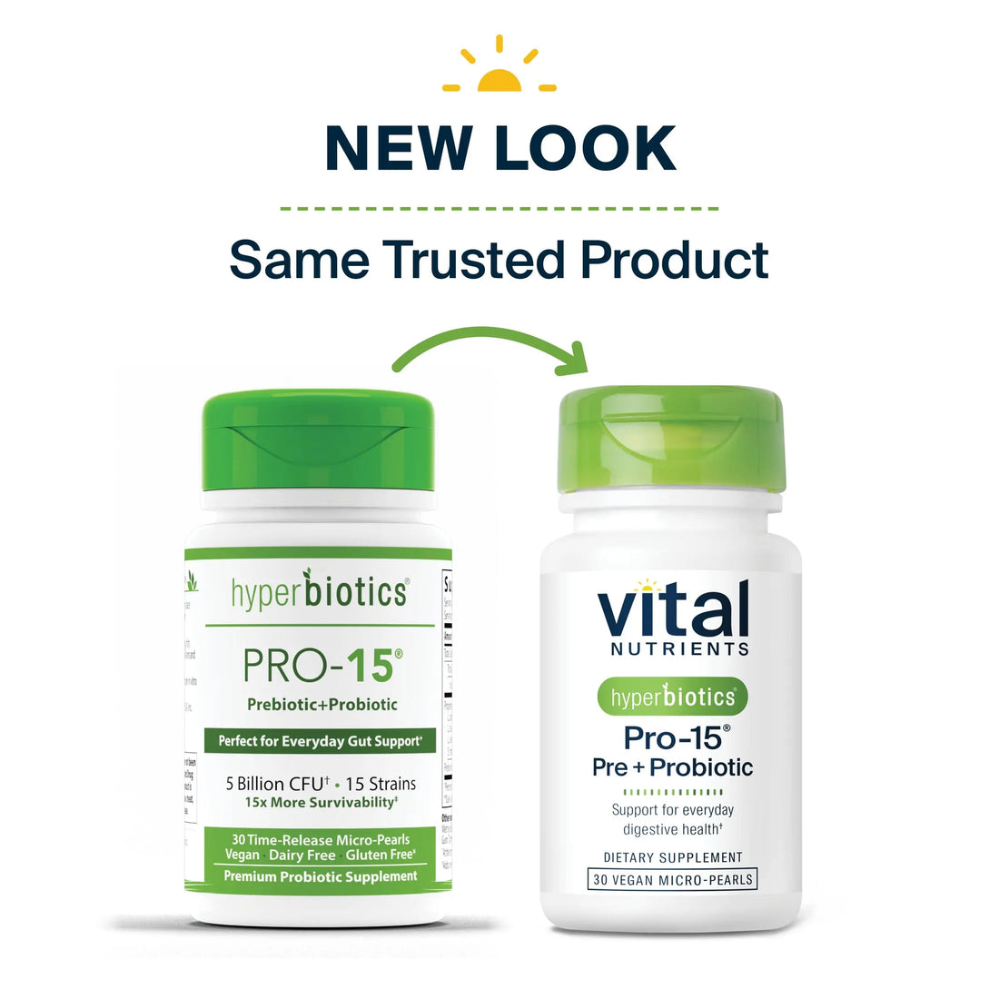 Hyperbiotics Vital Nutrients Pro-15 Prebiotics and Probiotics for Women and Men | 15 Science Backed Strains | Supports Occasional Constipation, Diarrhea, Gas & Bloating | 30 Vegan Time Release Pearls Hyperbiotics uk supplements