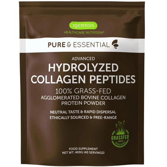 Advanced Hydrolysed Collagen Peptides, 100% Grass Fed & Ethically Sourced Igennus Healthcare NutritionAU supplements