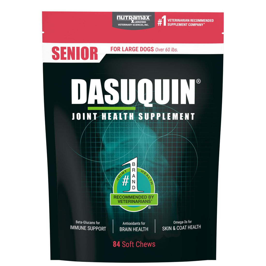 Nutramax Dasuquin Joint Health Supplement for Large Senior Dogs – for Immune Support, Skin & Coat Health, and Brain Health, 84 Soft Chews Nutramax Laboratories Au supplements