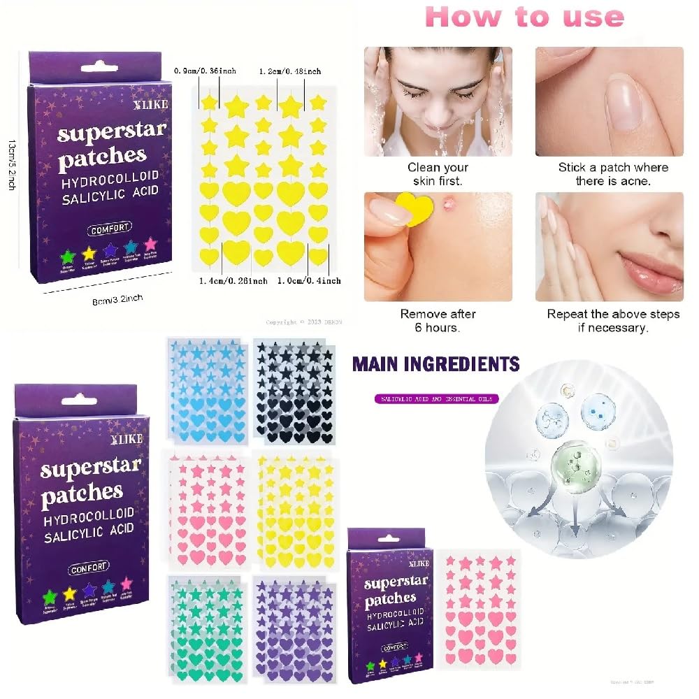 M Great Skin Instant Glow Serum with Niacinamide and Hyaluronic Acid (1.69 oz / 50 ml) + Bonus Acne Patch (36 Pieces) Tea Tree Oil Facial Water Gel NAPH Au supplements