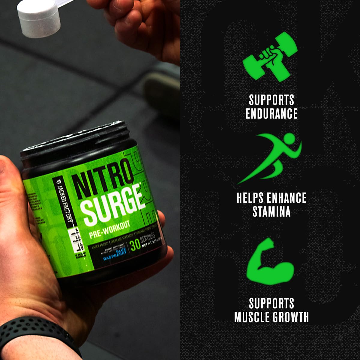 Jacked Factory Pre Workout Stack - N.O XT Nitric Oxide Booster & NITROSURGE High Jacked Factory Au supplements