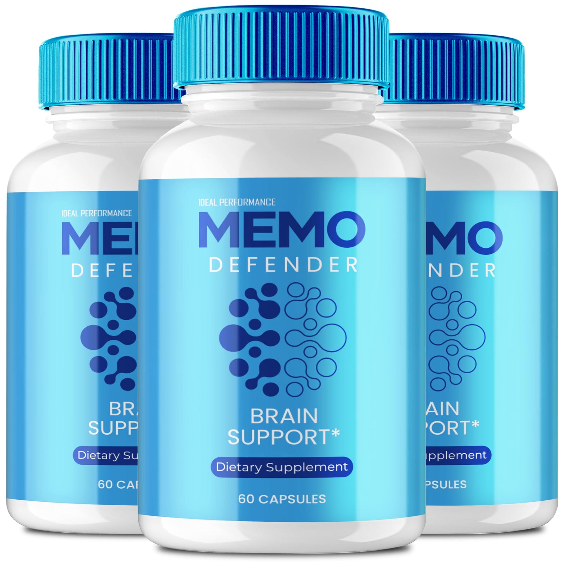 Memo Defender Brain and Memory Support Capsules, Memo Defender for Memory Supplement Pills, Advanced Formula Nootropic Pills for Brain Health Support, MemoDefender Health Blend Reviews (3 Pack) IDEAL PERFORMANCE Au supplements