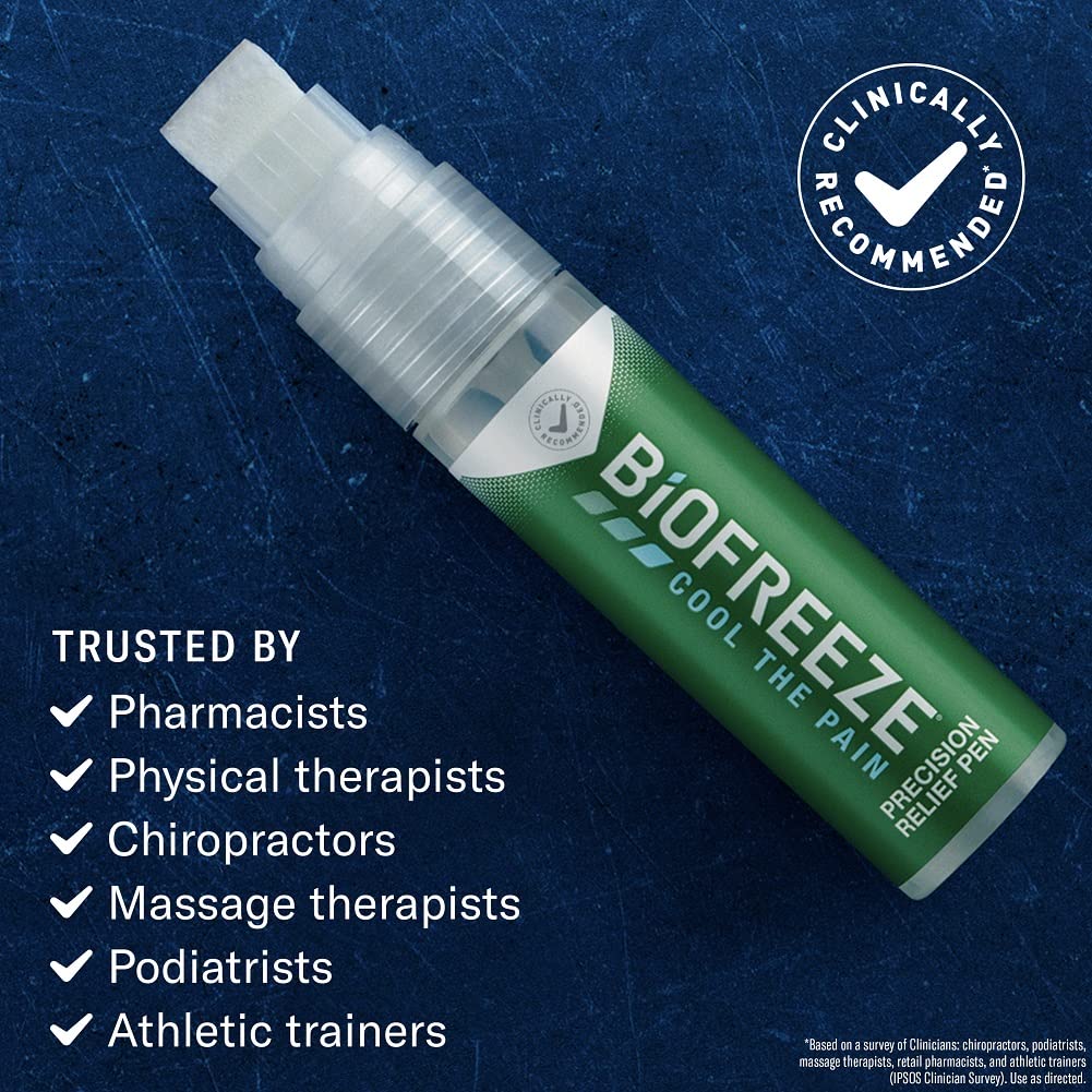 Biofreeze Precision Pain Relief Pen, Arthritis Pain Reliever, Mess-Free Cooling Joint Pain Relief, Menthol Pain Relief Liquid 1.15 Fl Oz Biofreeze Au supplements