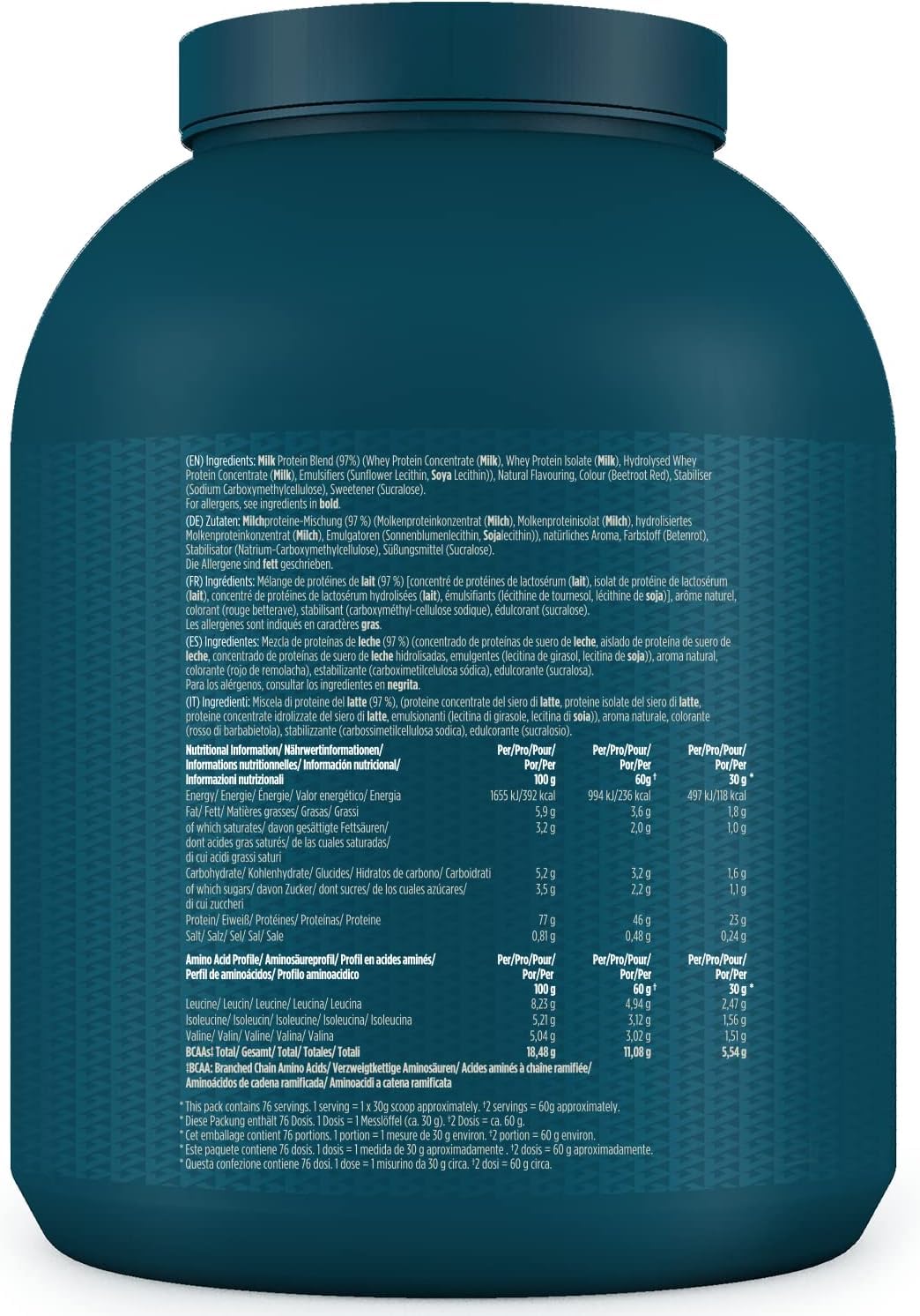Kinetica Banana Whey Protein Powder | 2.27kg | 23g Protein per Serving | 76 Servings Kinetica Au supplements