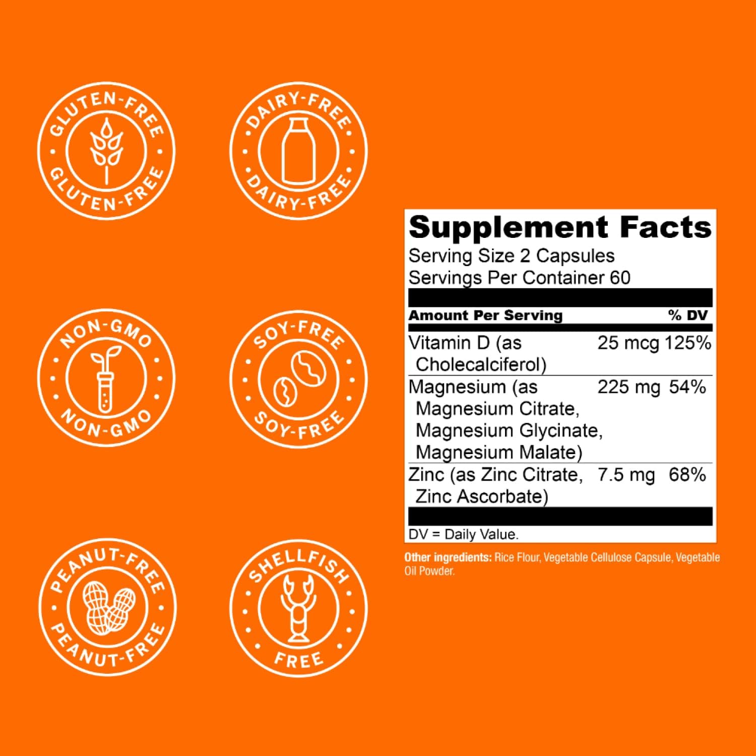 Live Conscious Magwell Magnesium Zinc & Vitamin D3 - Magnesium Glycinate, Malate, & Citrate - Triple Supplement for Women & Men - for Sleep, Bone, Heart, Immune Support - 120 Caps Live Conscious Au supplements