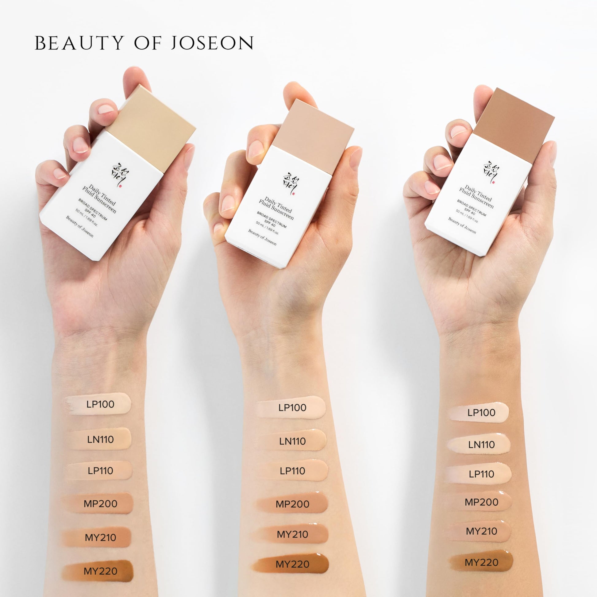 Beauty of Joseon Daily Tinted Fluid Sunscreen 12 Shades for Face Moisturizing Broad Spectrum SPF 40 Korean Skincare 50ml, 1.69 fl.oz #LN110 Beauty of Joseon Au supplements