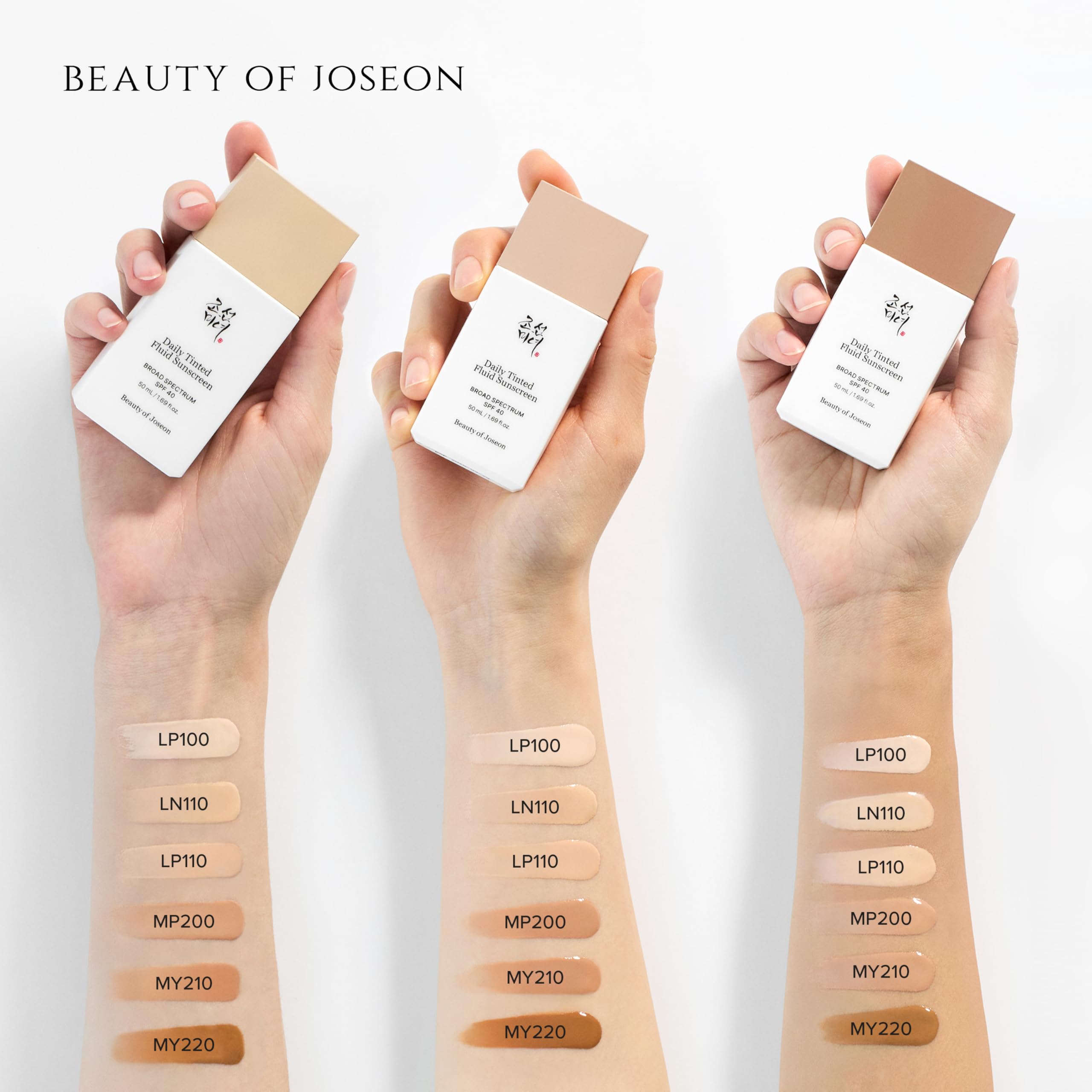 Beauty of Joseon Daily Tinted Fluid Sunscreen 12 Shades for Face Moisturizing Broad Spectrum SPF 40 Korean Skincare 50ml, 1.69 fl.oz #LN110 Beauty of Joseon Au supplements