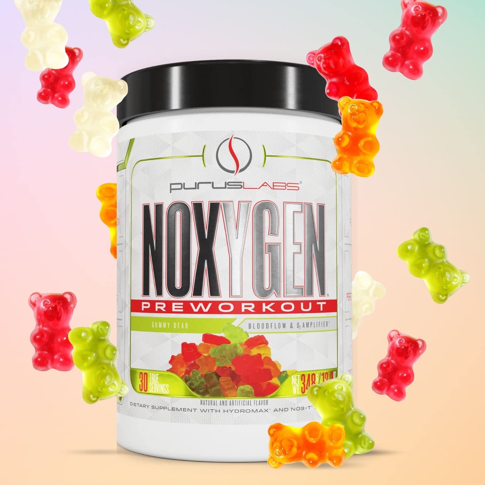 Purus Labs NOXYGEN PREWORKOUT Powder, 30 Servings (Gummy Bear) Purus Labs Au supplements