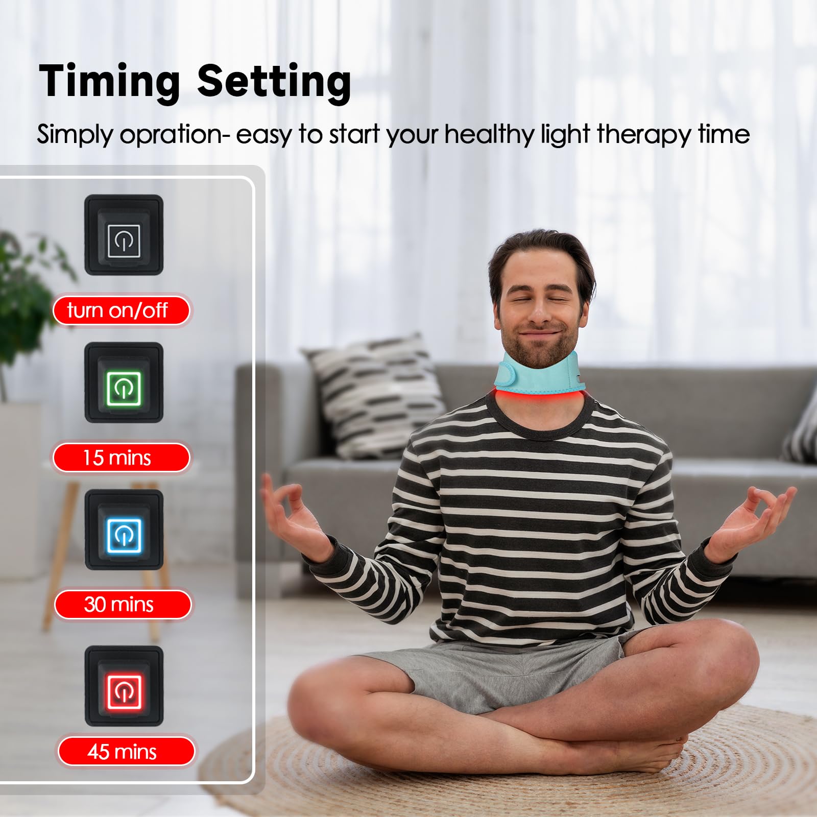 Red Light Therapy for Neck, Yasinaner Red Infrared Light Therapy Pad for Neck 660nm Red Light yasinaner Au supplements