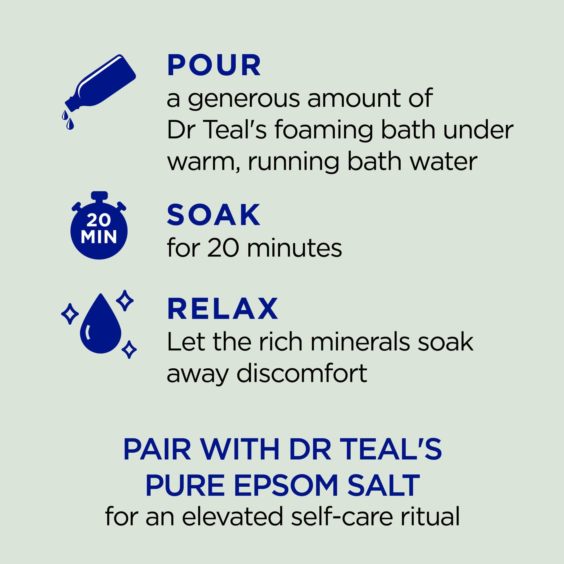 Dr Teal's Foaming Bath with Pure Epsom Salt, Relax & Relief with Eucalyptus & Spearmint Dr Teal's Au supplements