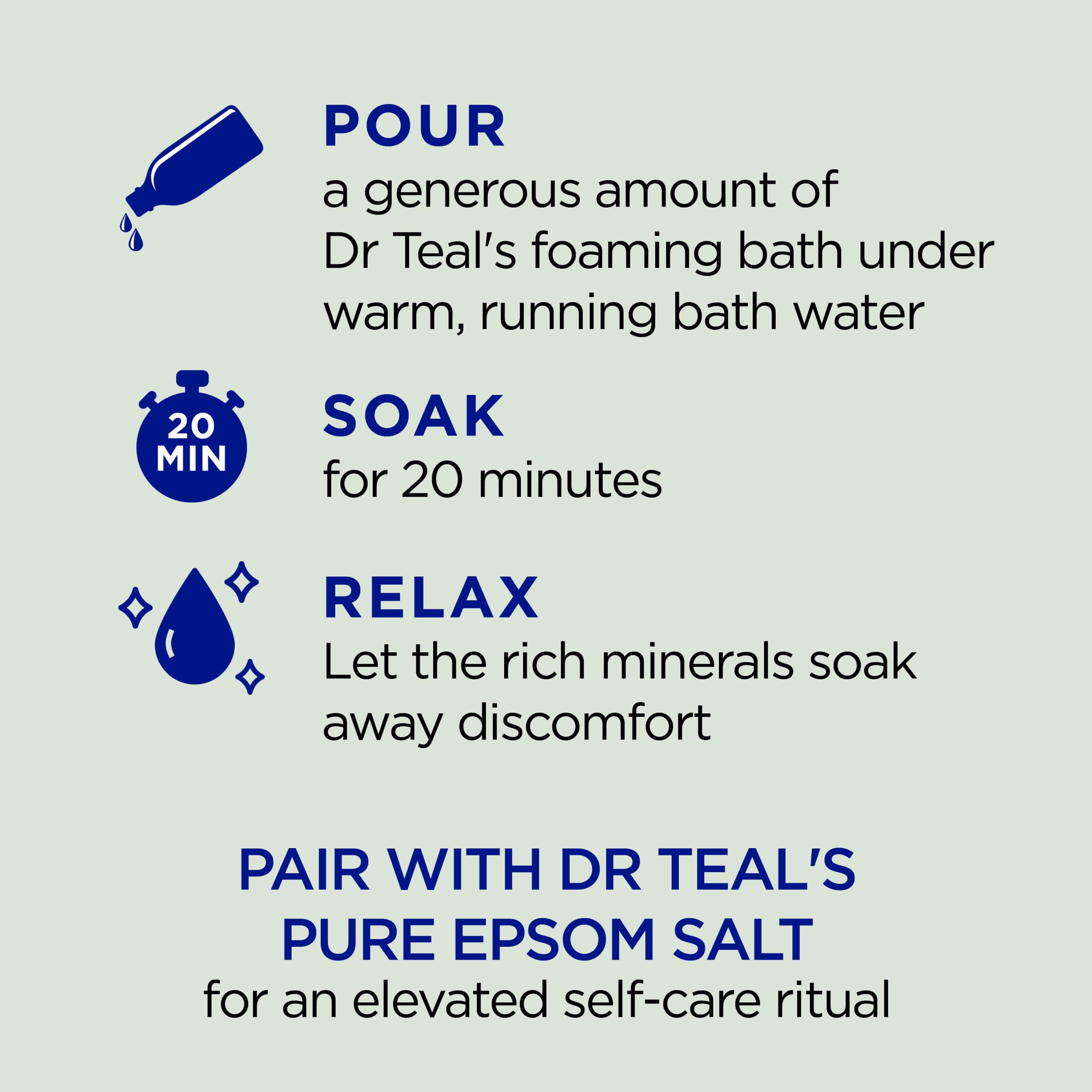 Dr Teal's Foaming Bath with Pure Epsom Salt, Relax & Relief with Eucalyptus & Spearmint Dr Teal's Au supplements