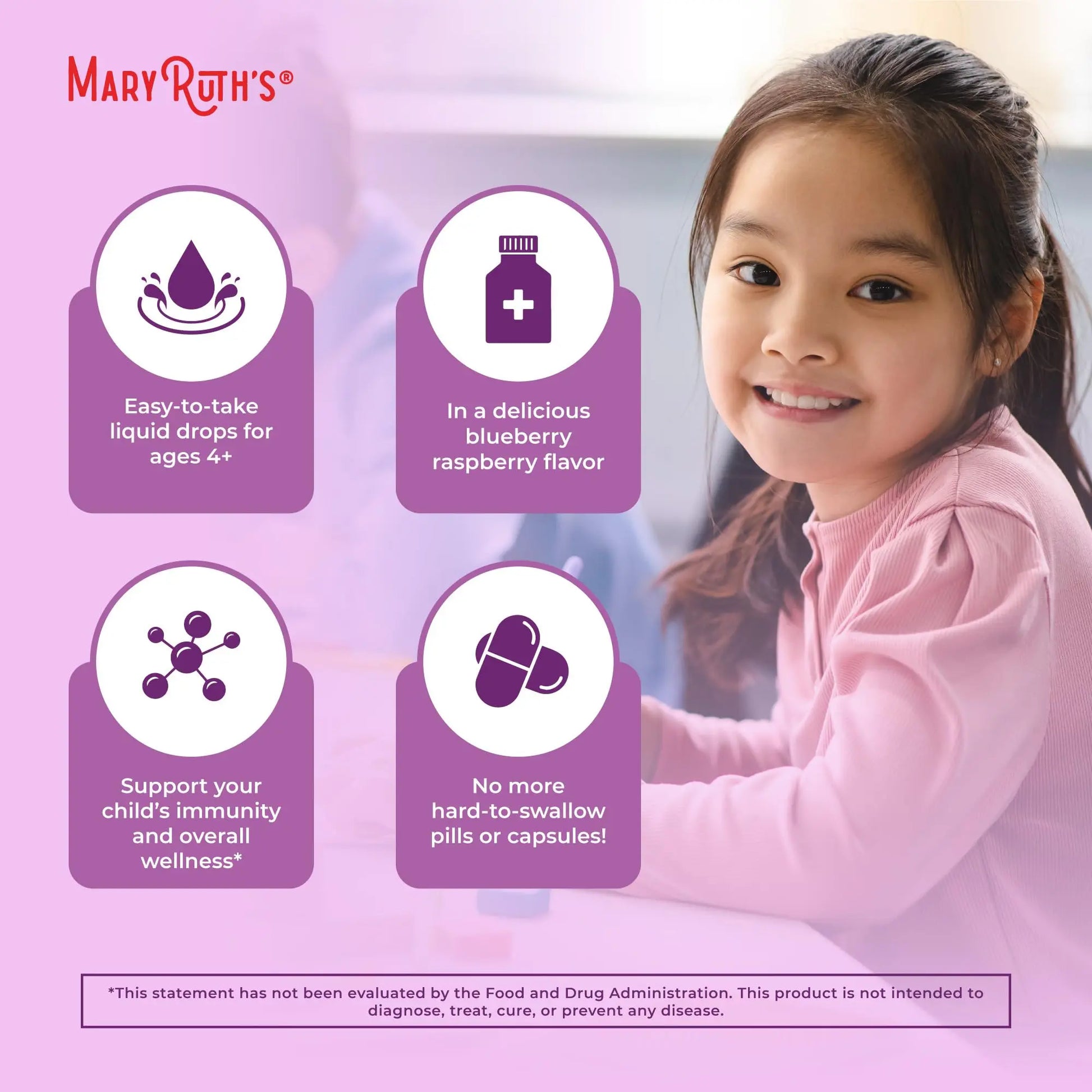 MaryRuth Organics USDA Organic Elderberry Liquid Drops for Kids | Vegan Elderberry Extract Organic Glycerin | Immune Support Supplement | Overall Health | Formulated for Ages 4-13 | 1oz MARYRUTH'S Au supplements