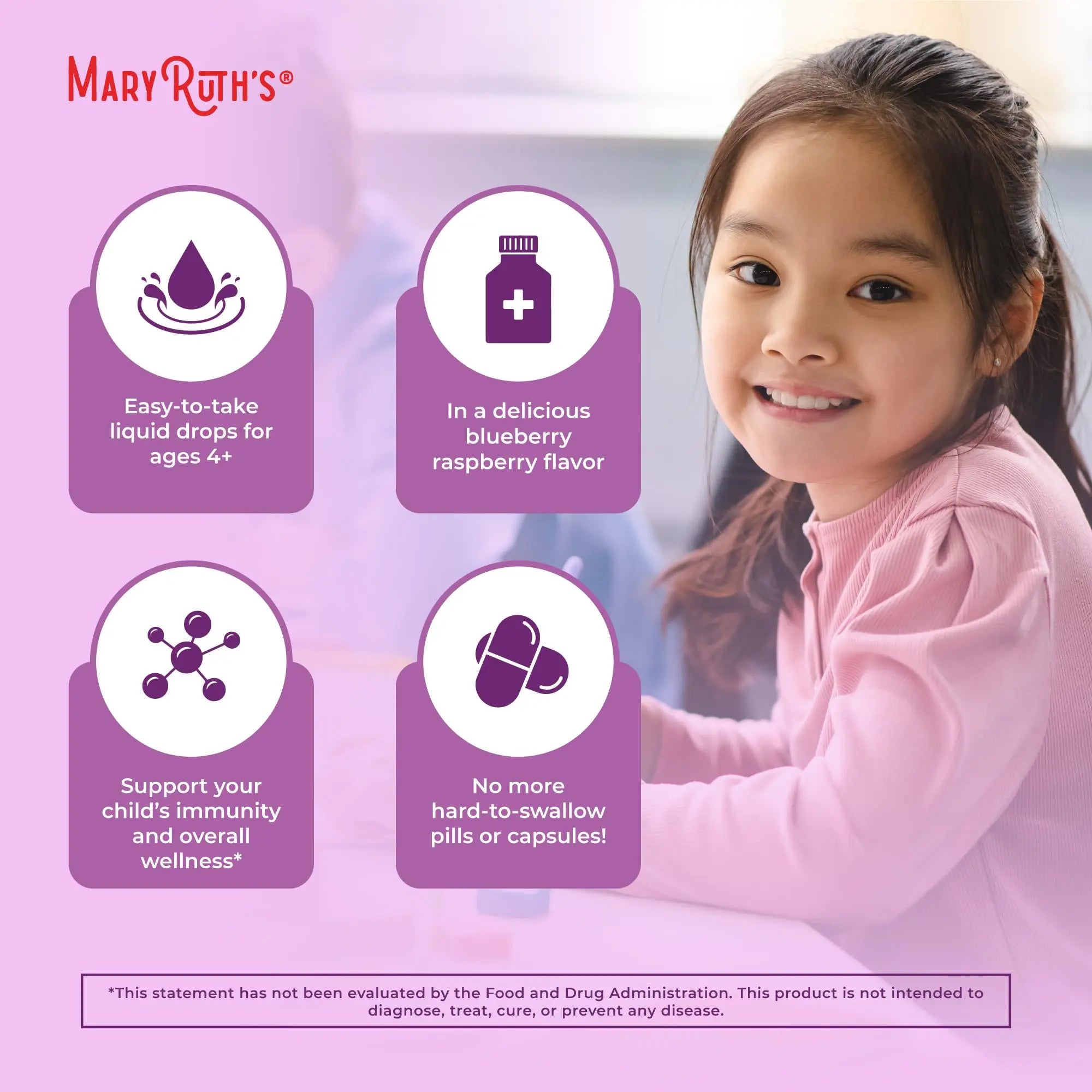 MaryRuth Organics USDA Organic Elderberry Liquid Drops for Kids | Vegan Elderberry Extract Organic Glycerin | Immune Support Supplement | Overall Health | Formulated for Ages 4-13 | 1oz MARYRUTH'S Au supplements