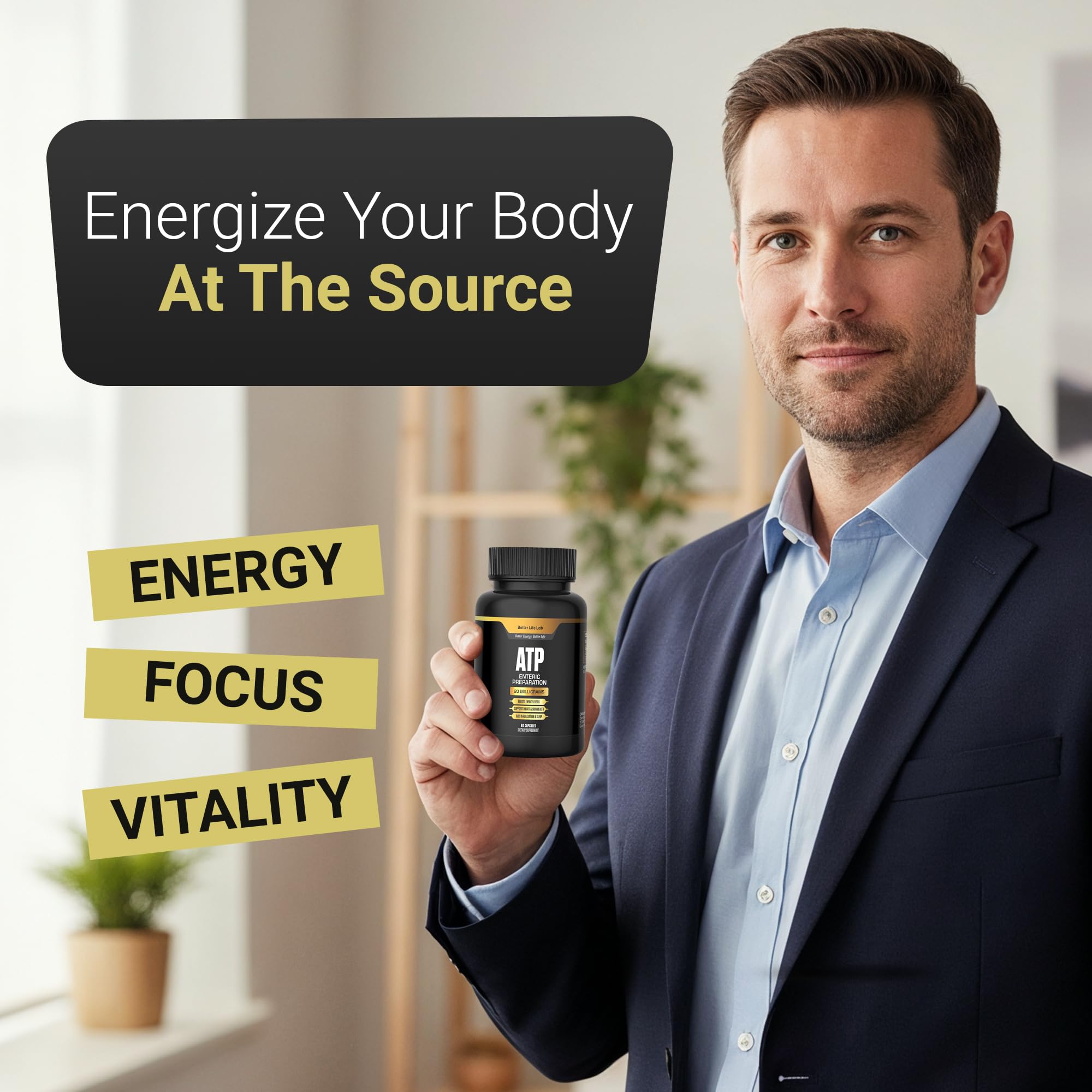 BETTER LIFE LAB ATP Supplement – Supports Cellular Energy Production, Mitochondrial Function & Active Lifestyles BETTER LIFE LAB Au supplements