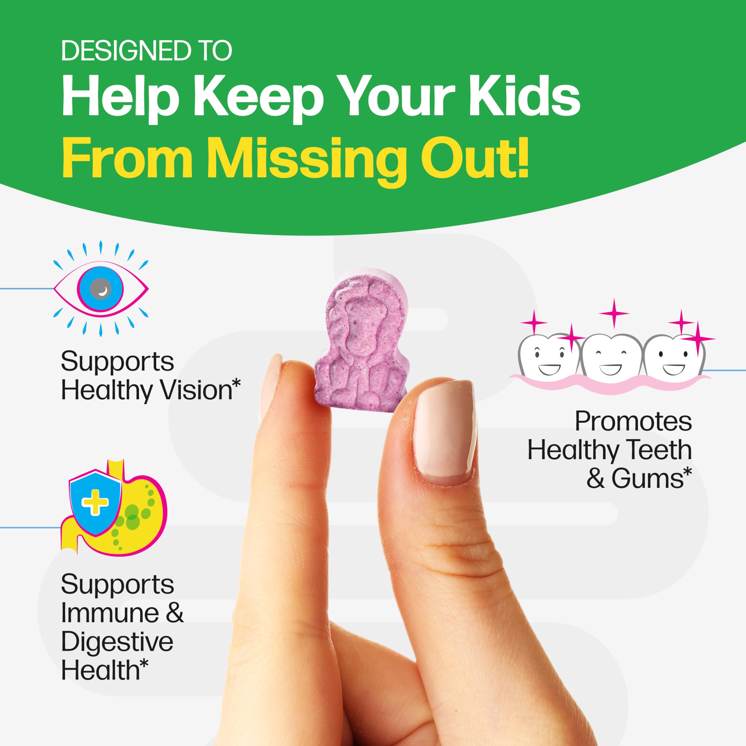 Culturelle Kids Complete Chewable Multivitamin + Probiotic For Kids, Ages 3+, 50 Count, Digestive Health, Oral Health & Immune Support Culturelle Au supplements