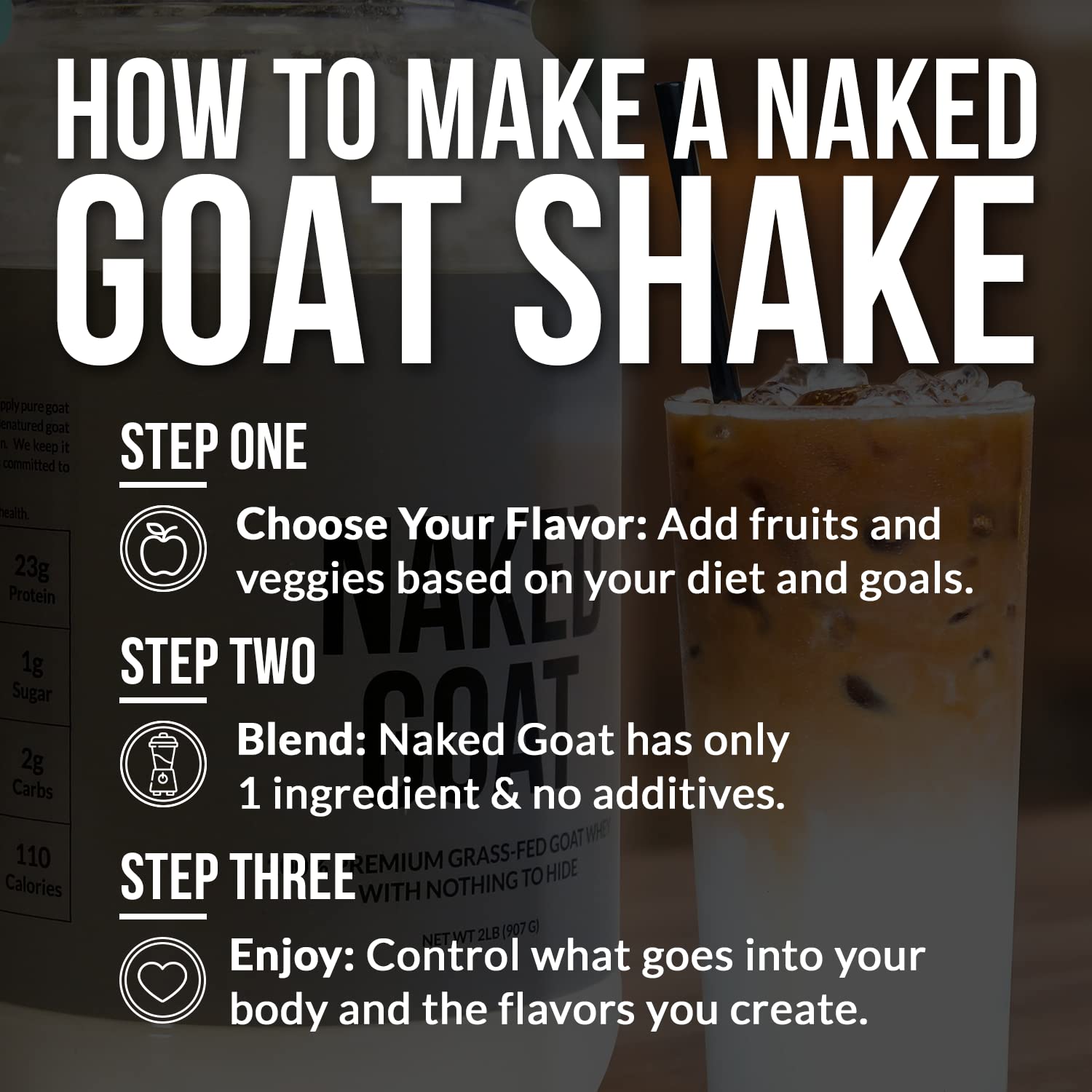 NAKED nutrition Naked Goat - Pasture Fed Goat Whey Protein Powder from Small-Herd NAKED Au supplements