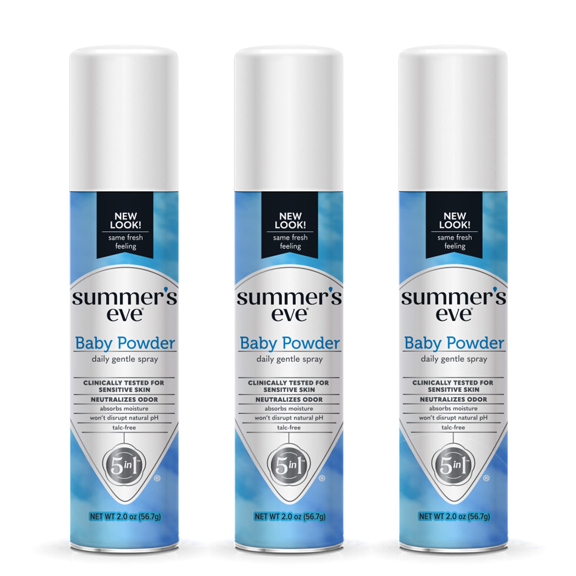 Summer's Eve Baby Powder Daily Gentle Feminine Spray, 2 oz, 3 Pack Summer's Eve Au supplements