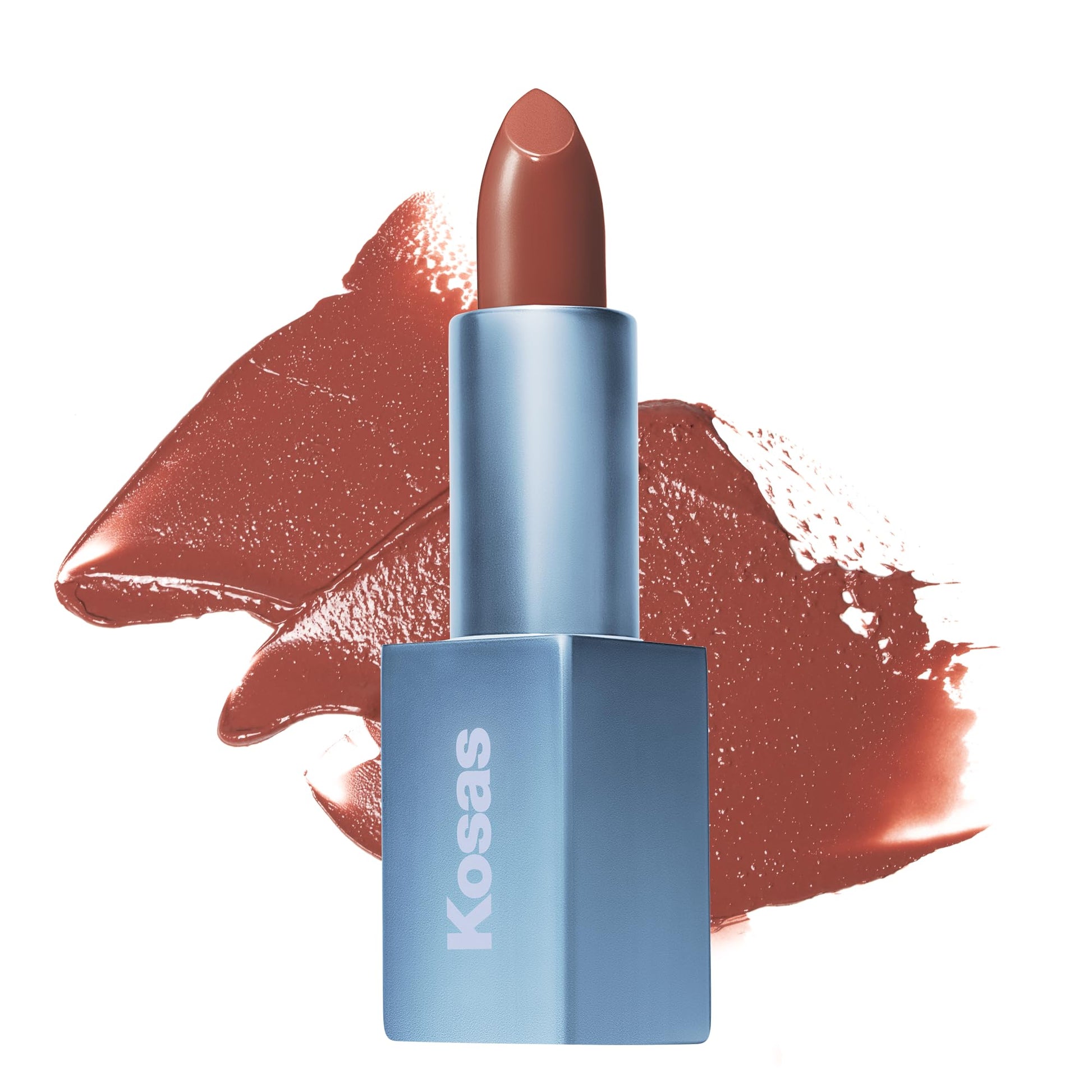Kosas Weightless Lip Color Nourishing Satin Lipstick - High Impact Lip Color with Clean Formula - Comfy Feel & Soft Finish - Turned On Kosas Au supplements
