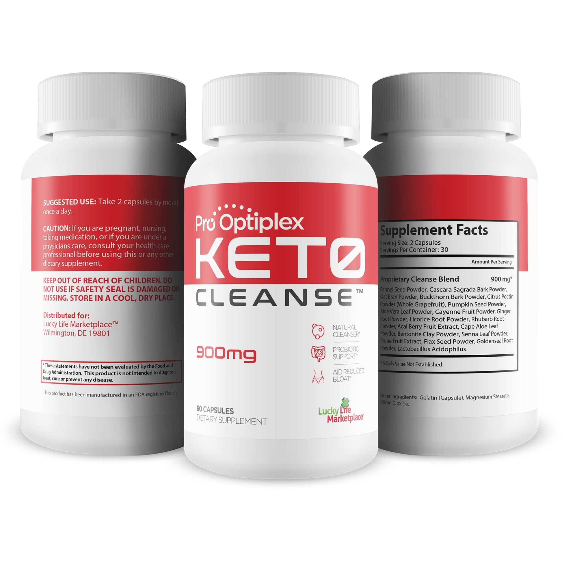 Pro Optiplex Keto Cleanse - Cleanse & Detox Naturally - Herbal Keto Cleanse with Probiotic healthsupps.co.uk Au supplements