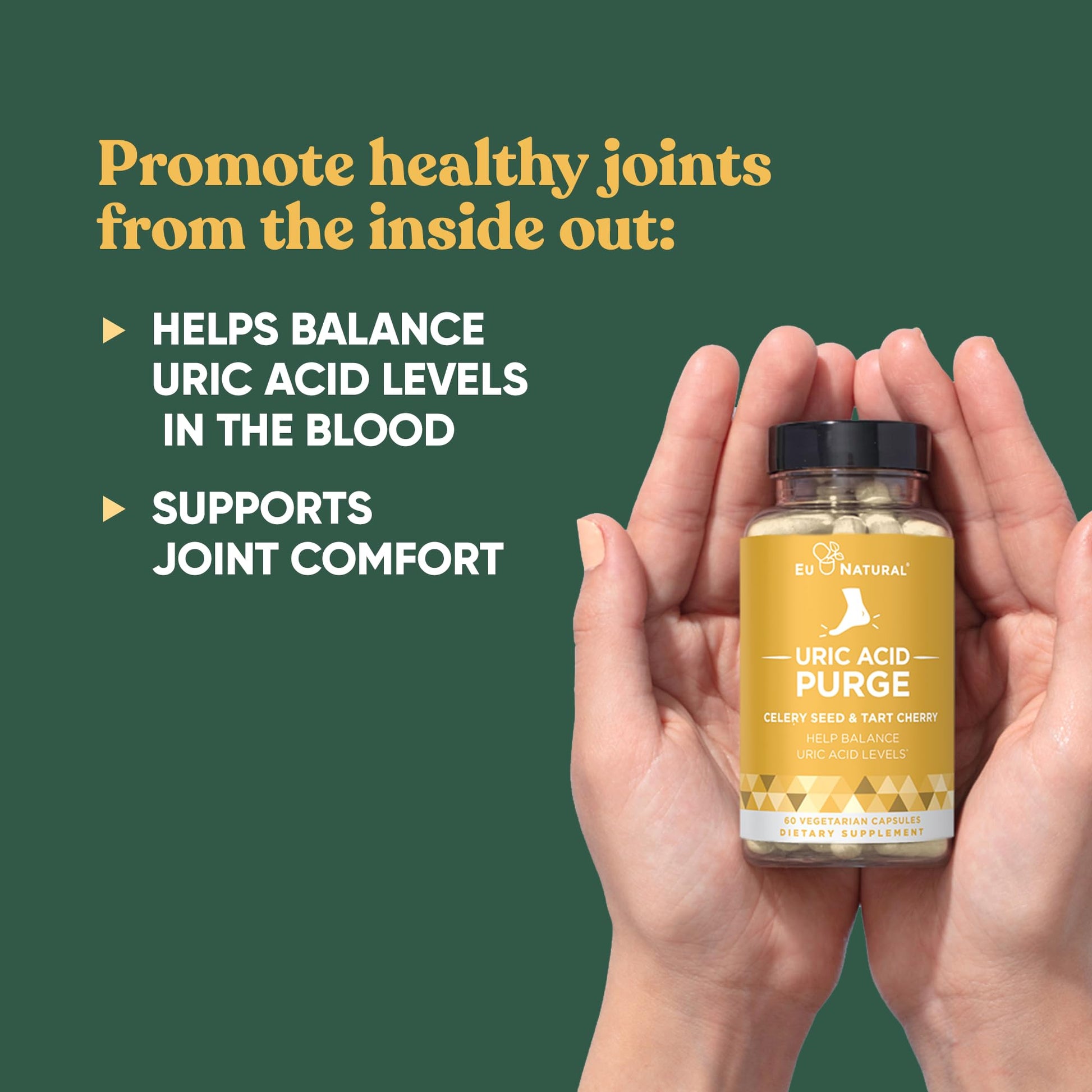 Purge! Uric Acid Flush – Eat & Drink What You Want – Detox and Cleanse with Celery Seed Extract Eu Natural Au supplements