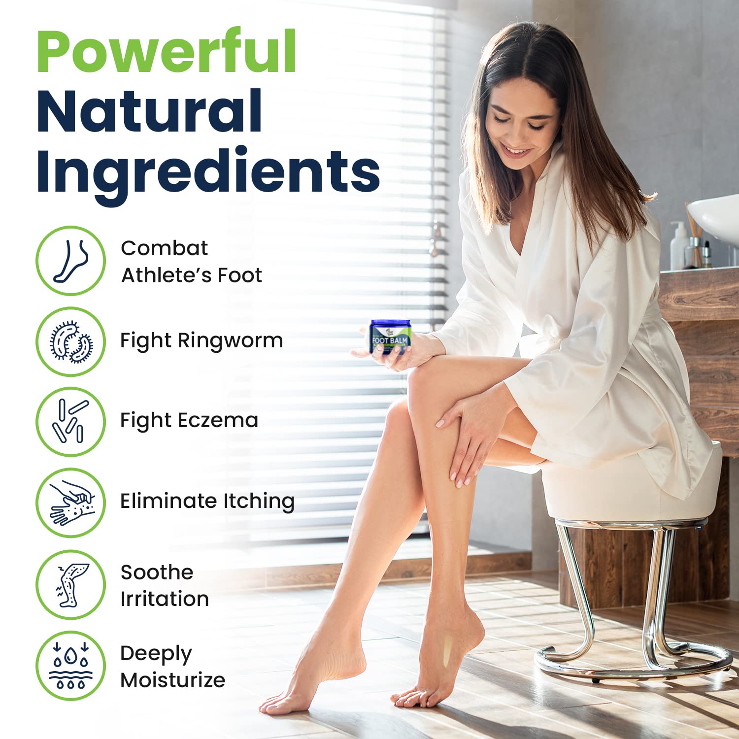 Tea Tree Oil Foot Balm/ Moisturizer For Dry Cracked Feet - Instantly Hydrates & Soothes FOOT CURE Au supplements