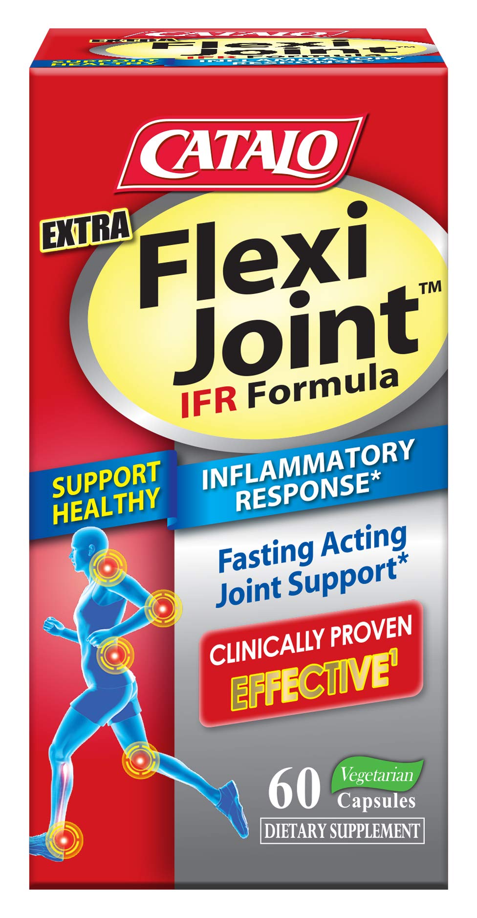 CATALO Extra FlexiJoint IFR Formula – with Meriva Turmeric Phytosome, ApresFlex & Casperome Boswellia – 60 Capsules CATALO Au supplements